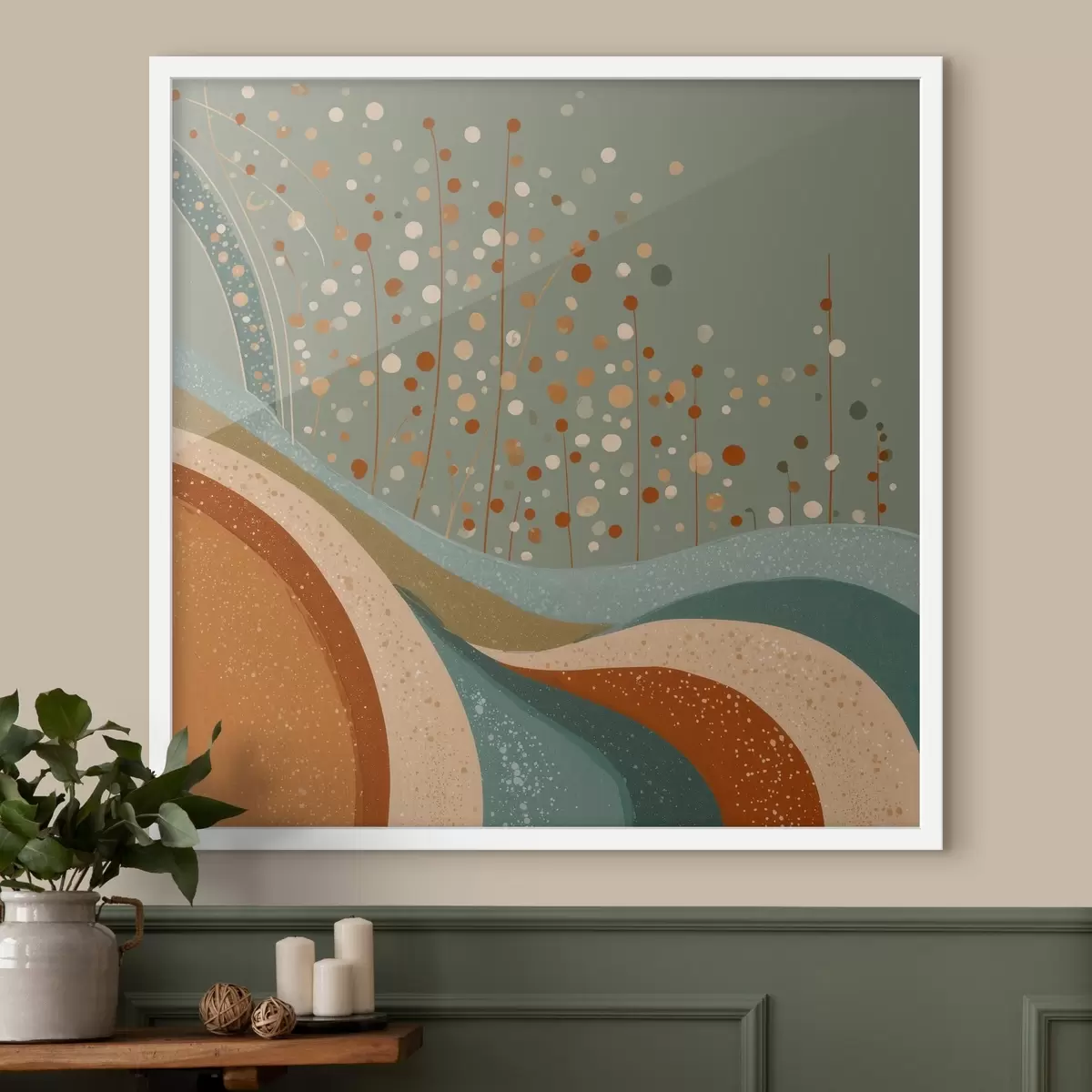 Plakat Kompositsioon dekoratiivsete väikeste elementidega f46653