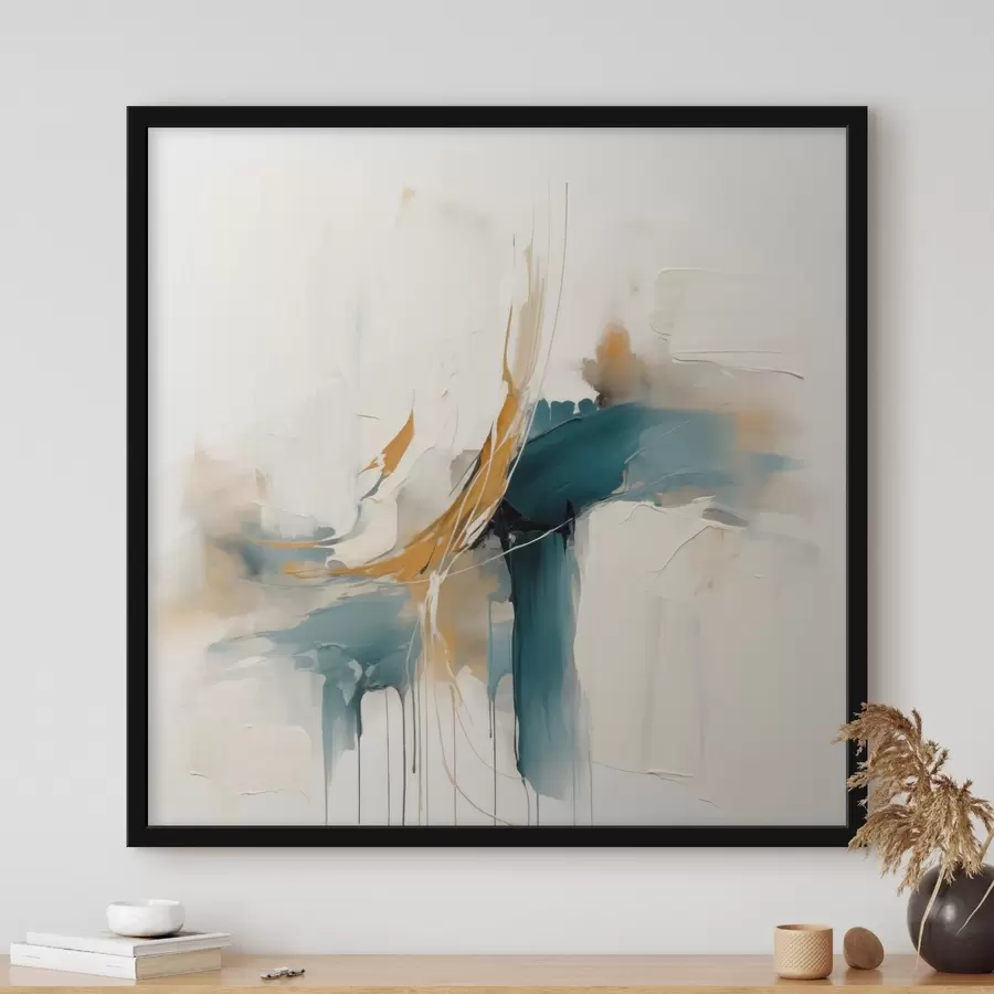 Fototapeedid Dünaamiline abstraktsioon tekstuuriga elementidega f46657