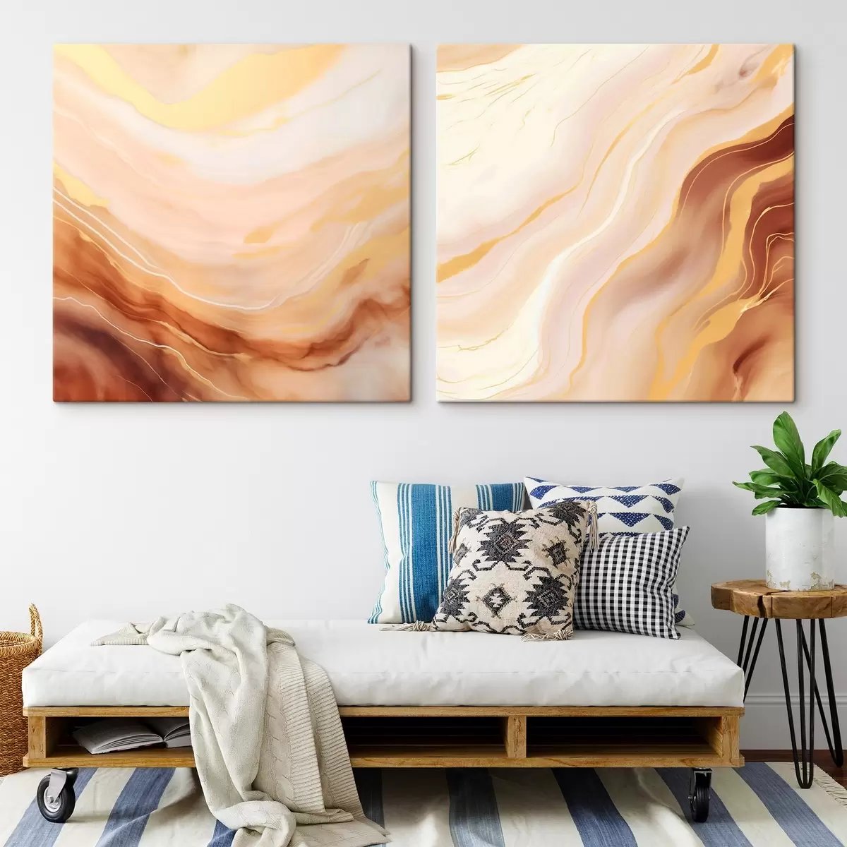 Pilt Kerged lainelised struktuurid akvarellitehnikas m00991