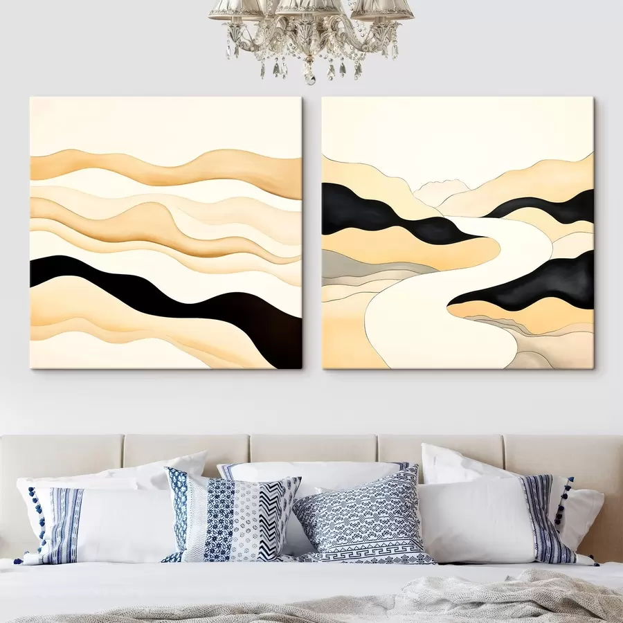 Pilt Looduslikest rütmidest inspireeritud abstraktsed vormid m00992