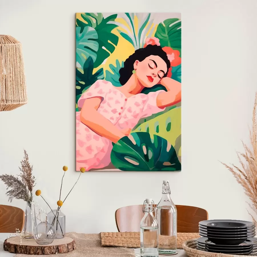 Pilt Tüdruk lehtedes s46807