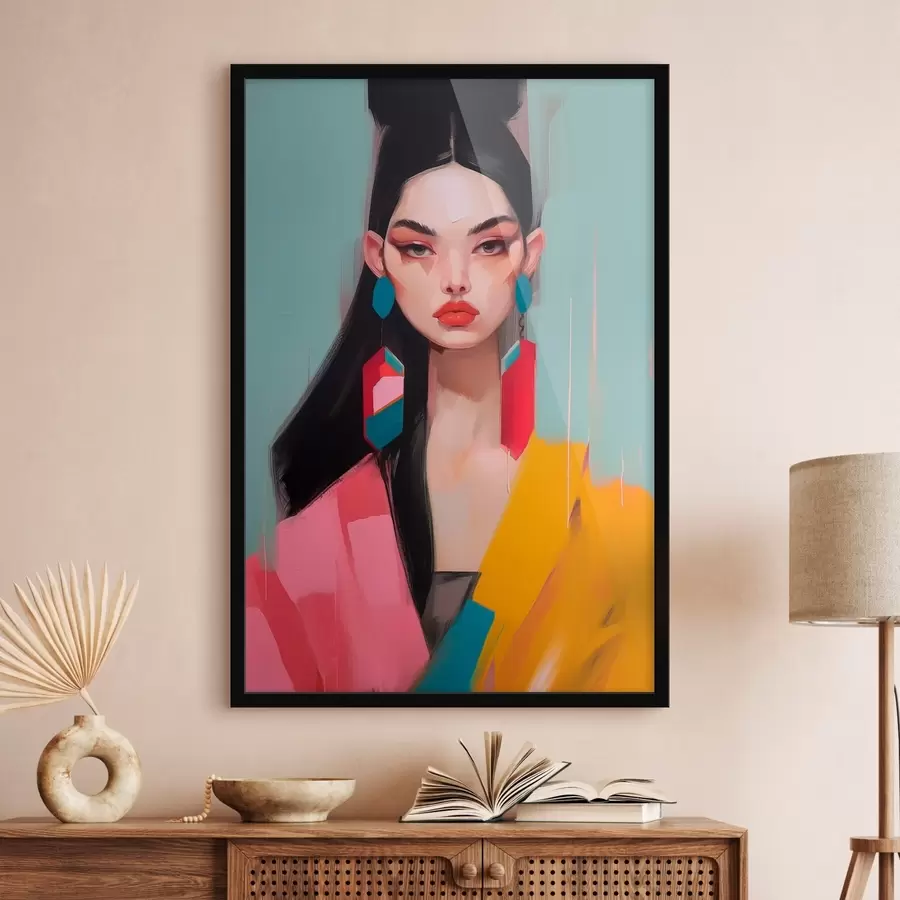 Fototapeedid Abstraktne moeportree f46808