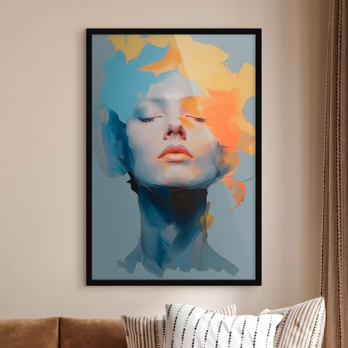 Plakat Tüdruk värviga f46810