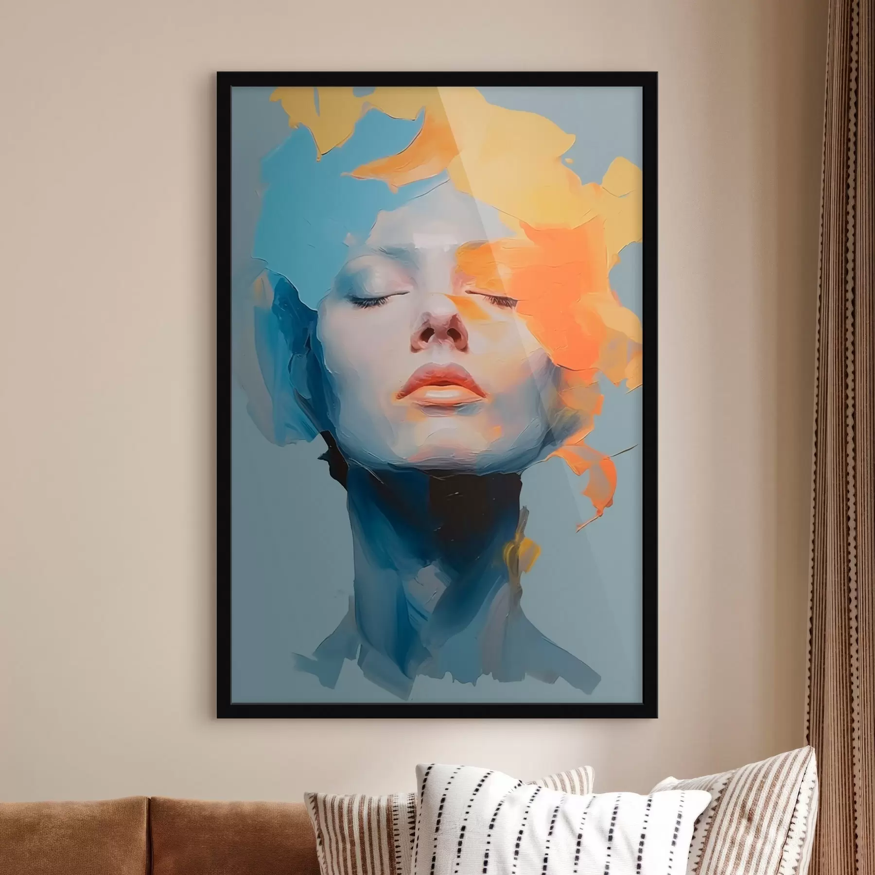 Fototapeedid Tüdruk värviga f46810