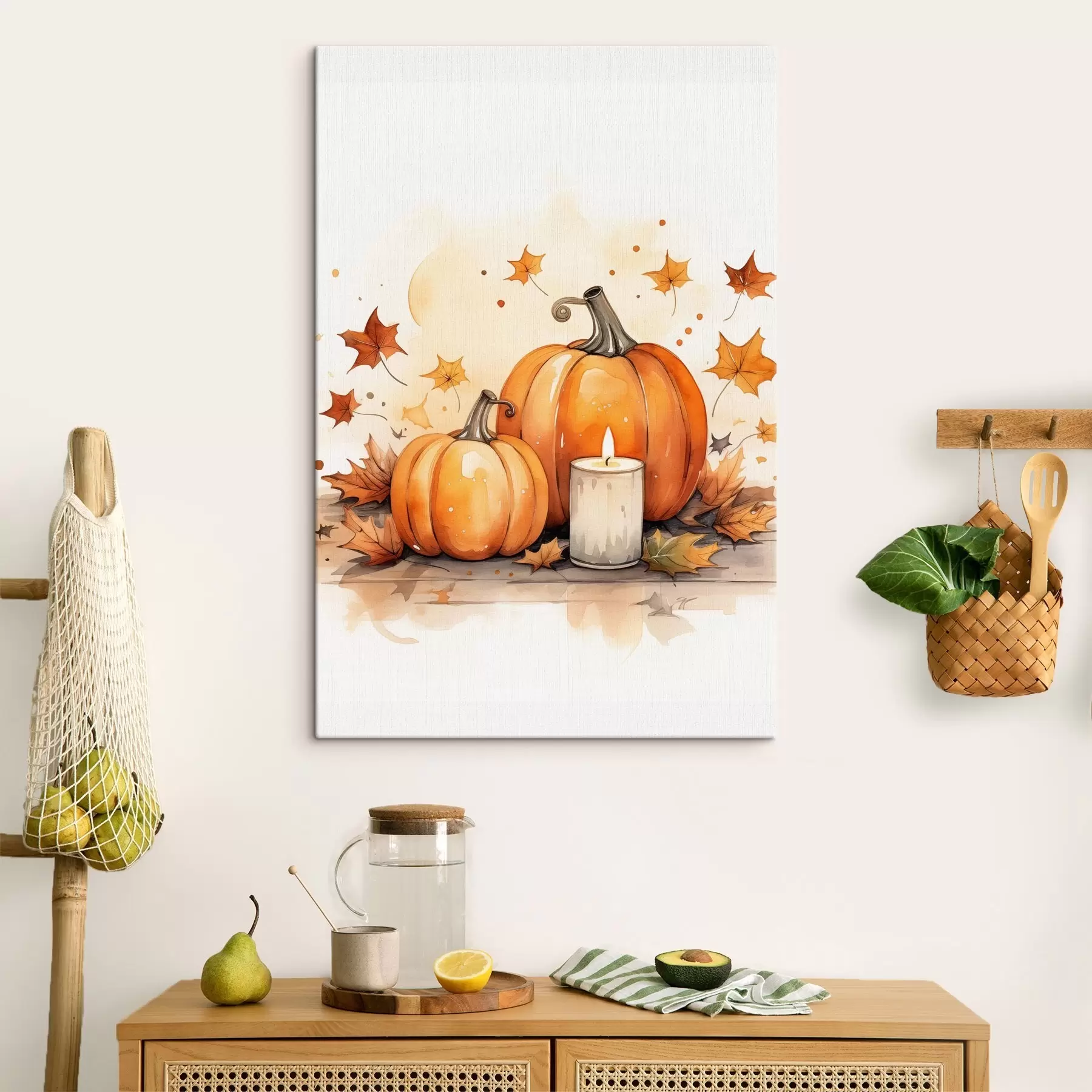 Pilt Sügisene kompositsioon, akvarellimitatsioon s46770