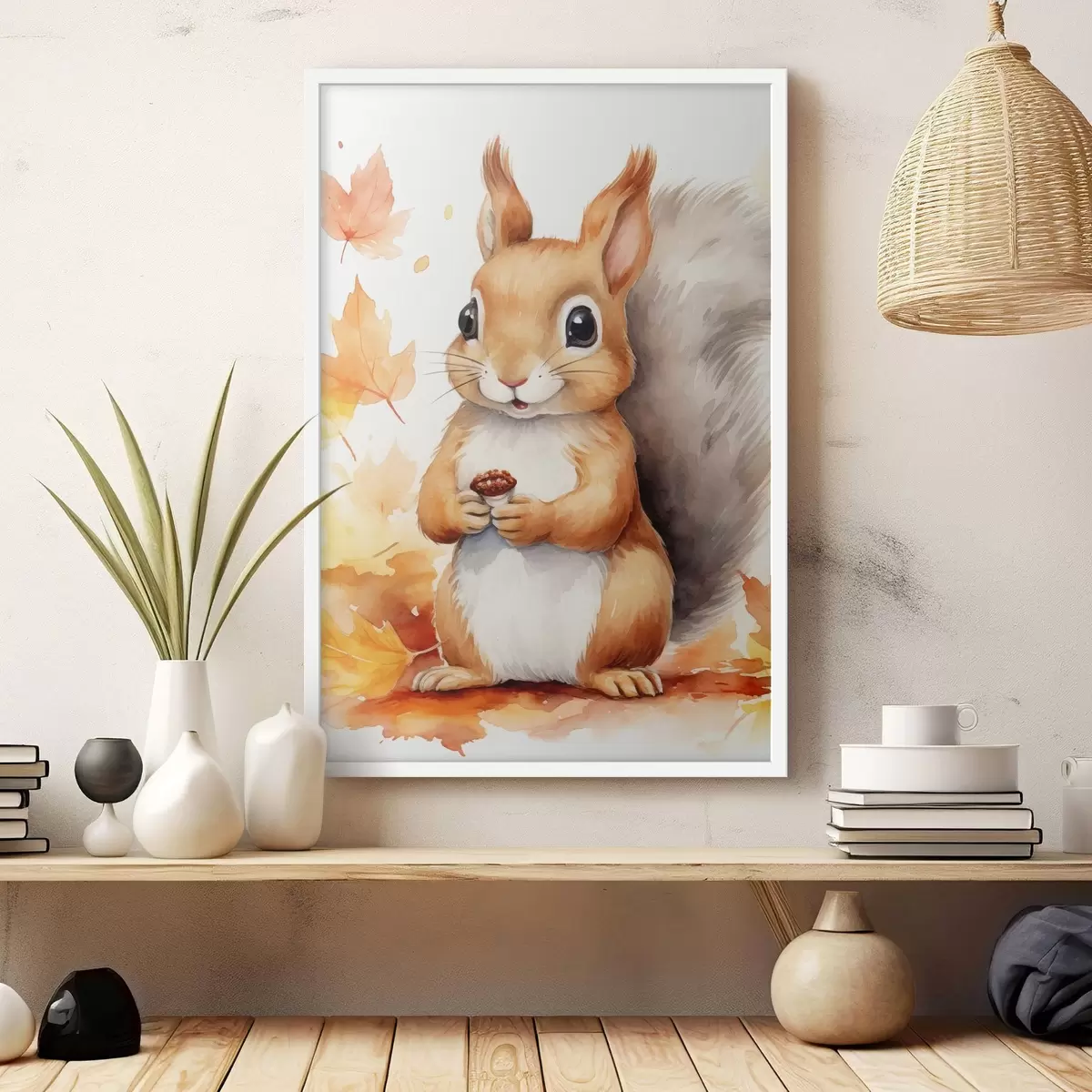 Plakat Armas orav, imitatsioon akvarell f46766