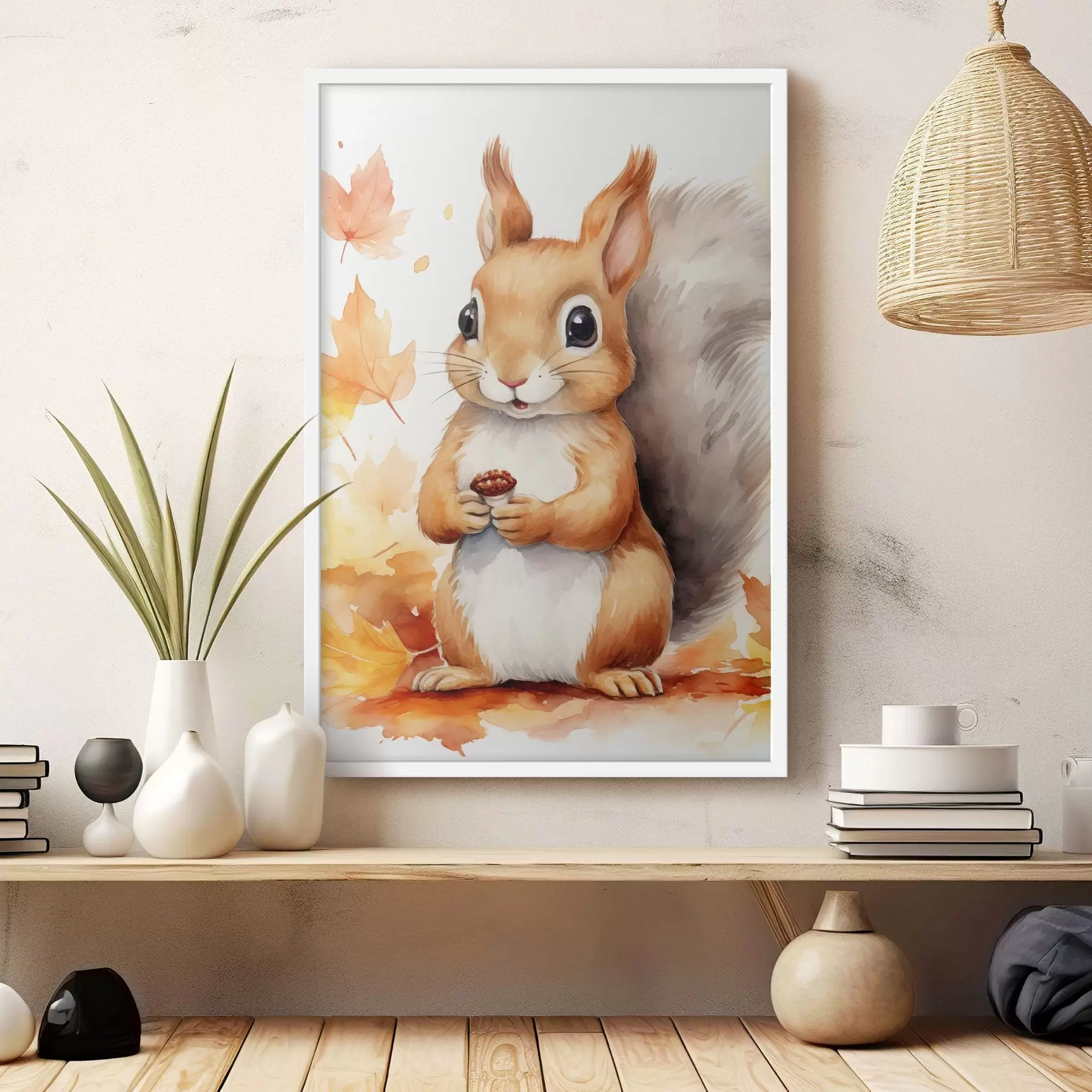 Fototapeedid Armas orav, imitatsioon akvarell f46766