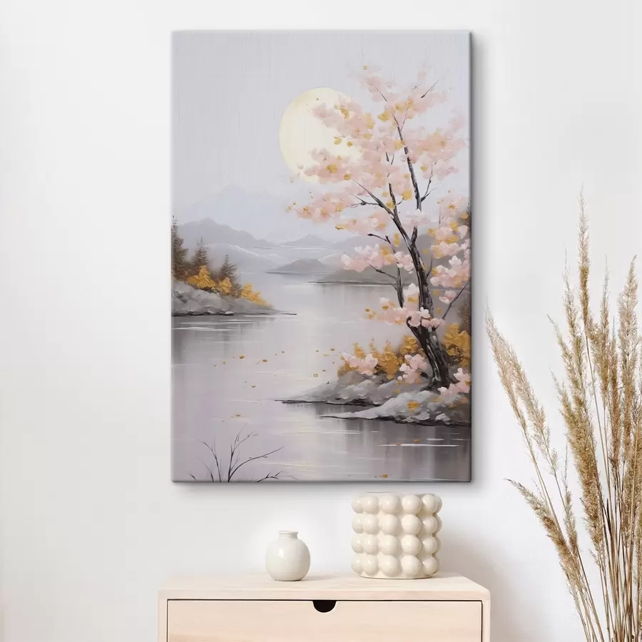 Pilt Maalimise abstraktne maastiku imitatsioon s46840