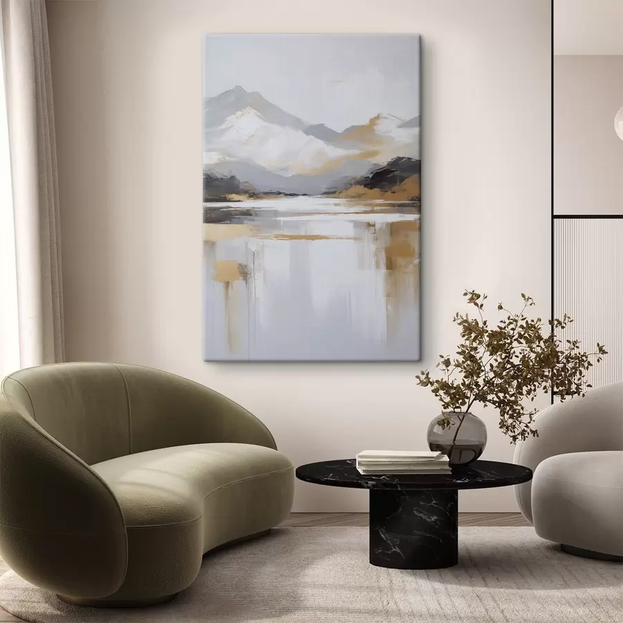 Pilt Abstraktne mägimaastiku imitatsioon maalil s46841