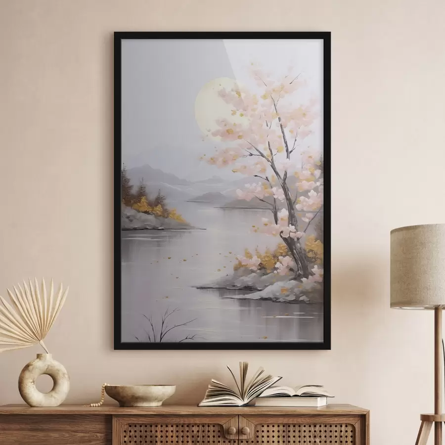 Fototapeedid Maalimise abstraktne maastiku imitatsioon f46840