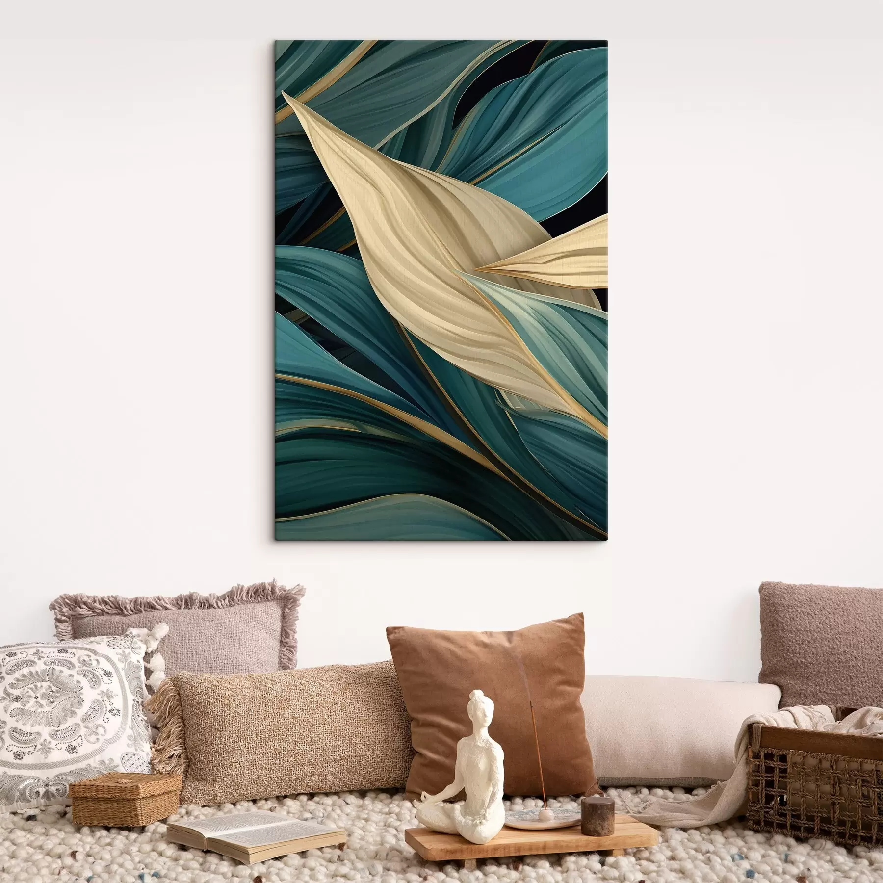 Pilt Suured abstraktsed lehed s46880