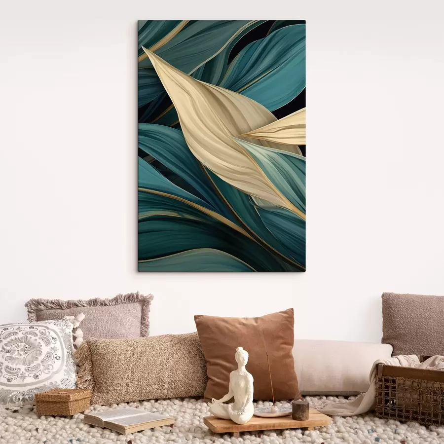 Pilt Suured abstraktsed lehed s46880