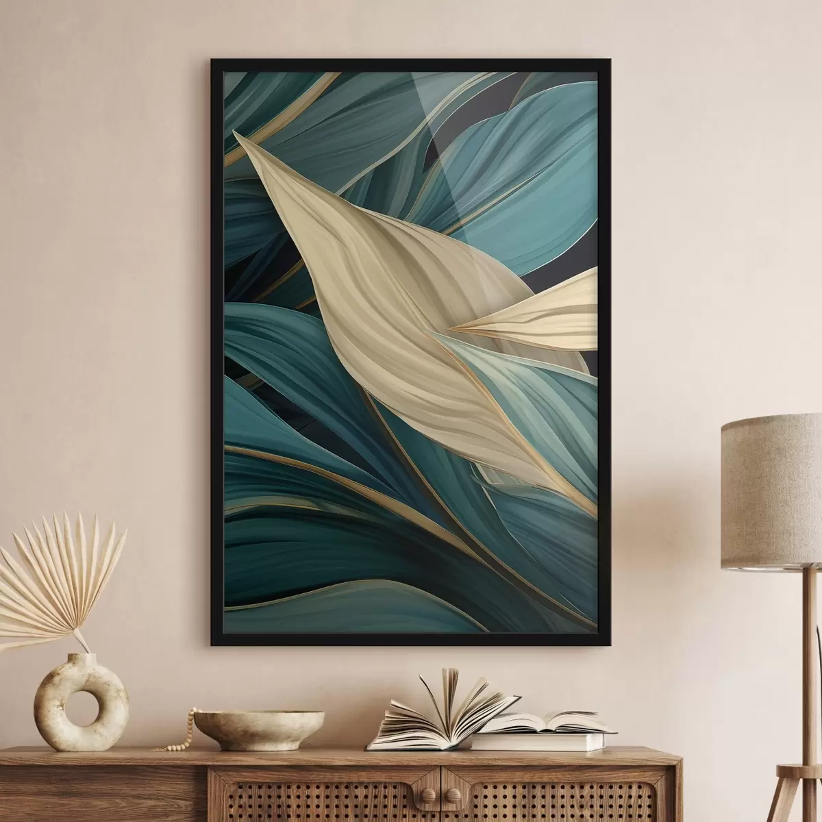 Plakat Suured abstraktsed lehed f46880