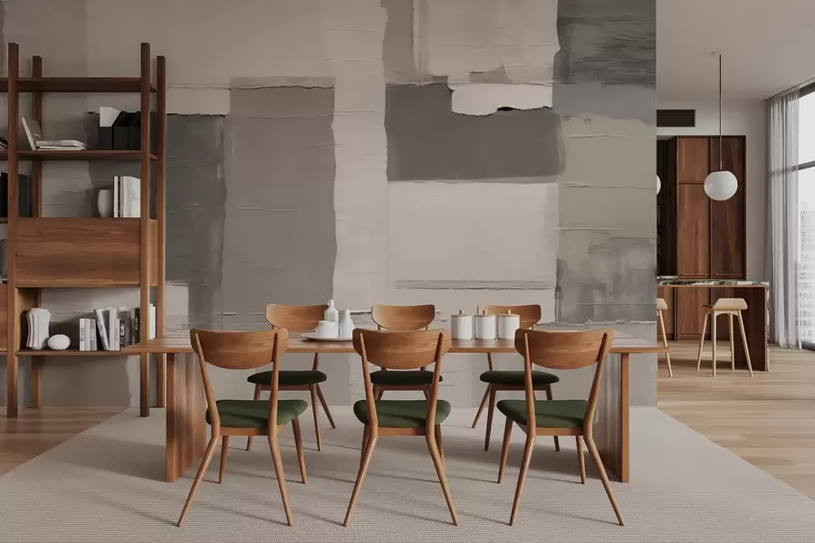 Fototapeedid Rahulikud tekstuuriga ristkülikud halli-beežides toonides w04958