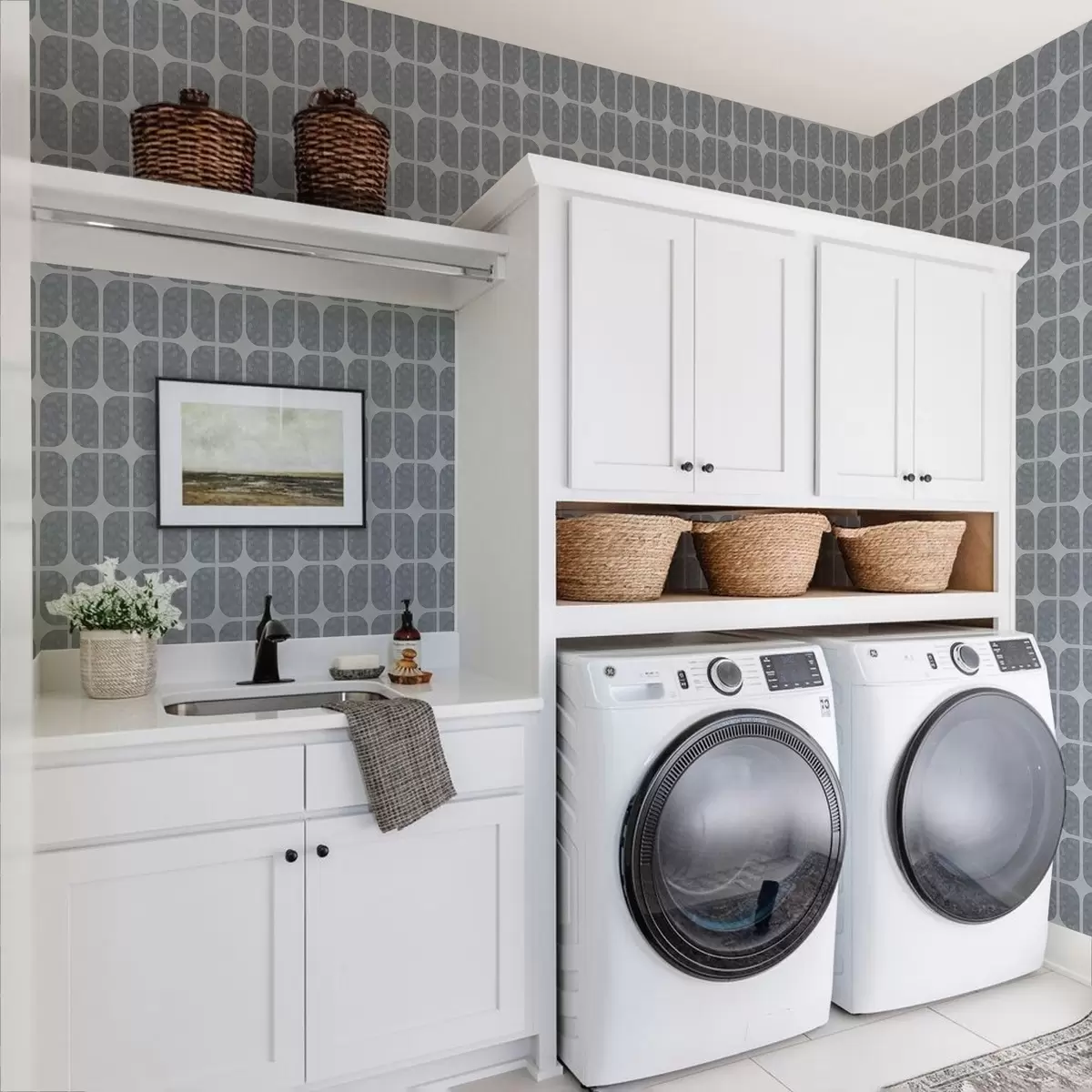 Tapeet Hall mosaiik ristkülikukujuliste kaartega ja pehme tekstuuriga a01068