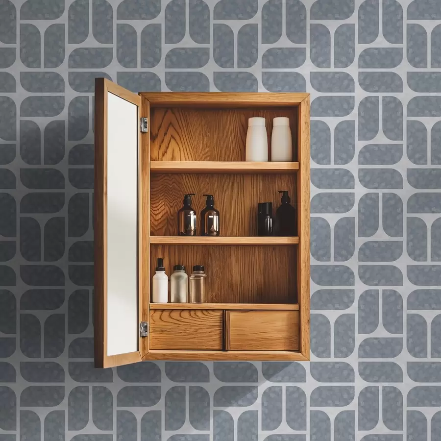 Fototapeedid Hall mosaiik, milles vahelduvad ümarad ja ristkülikukujulised vormid a01069