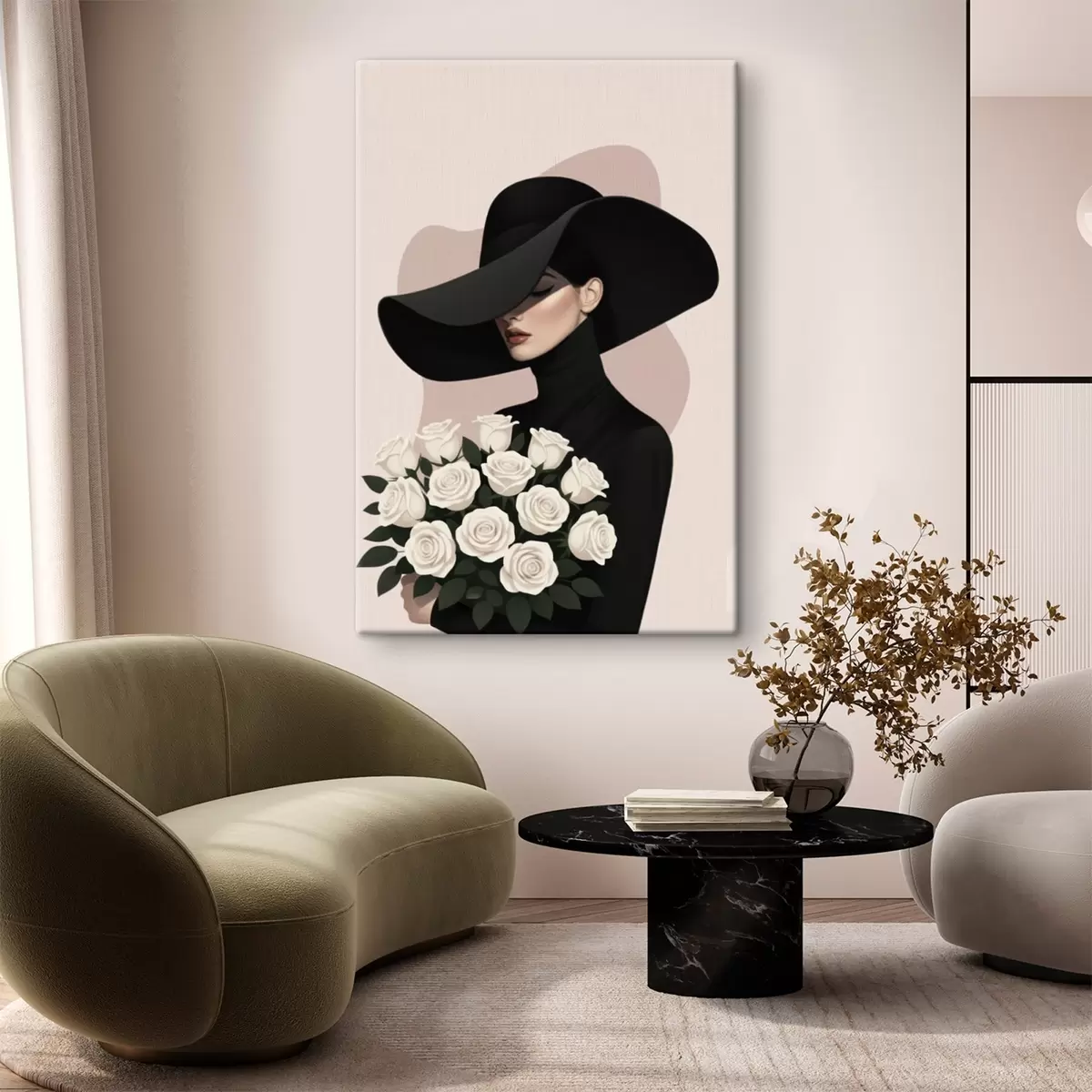 Pilt Tüdruk roosikimbuga s46854