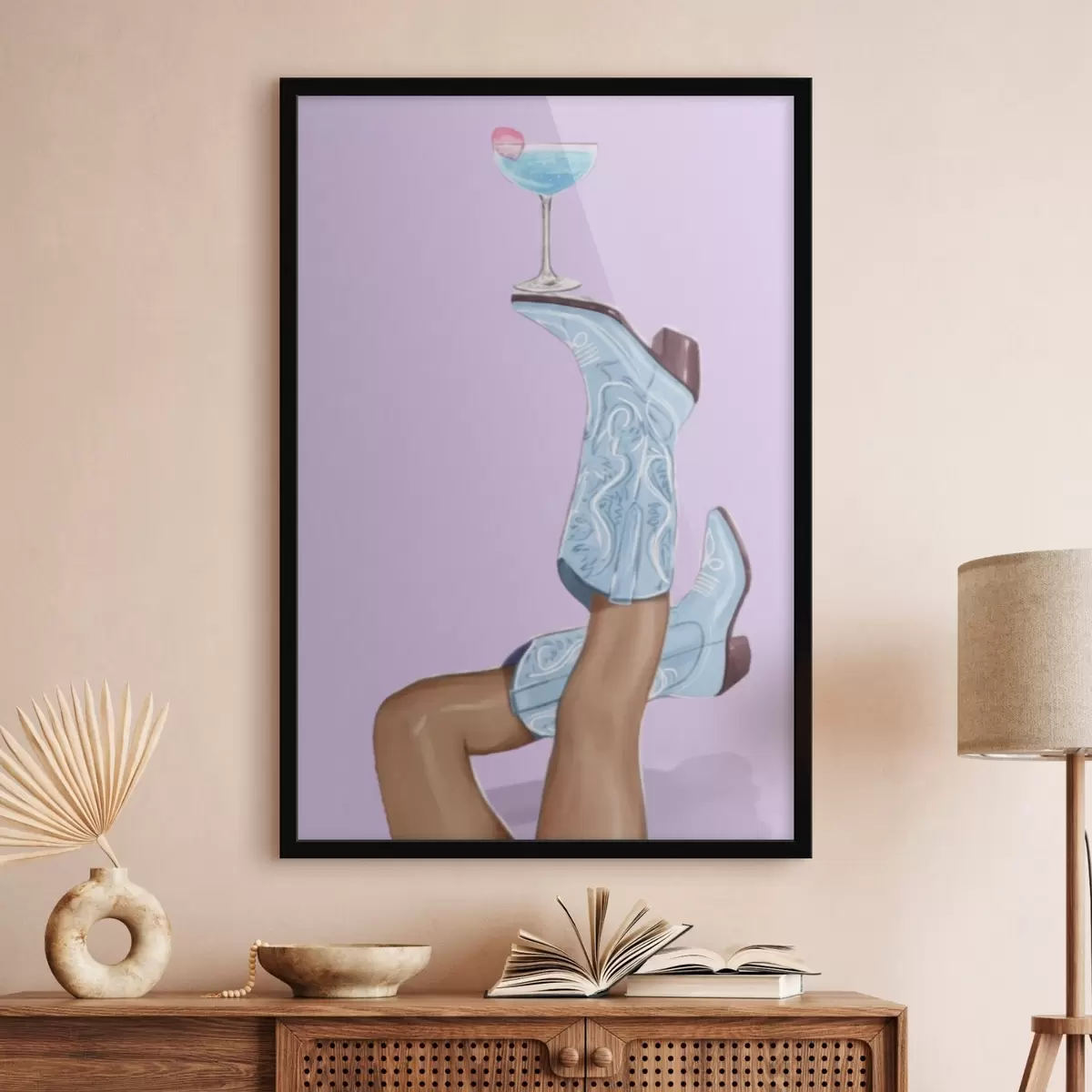 Plakat Sinised saapad klaasiga f46845