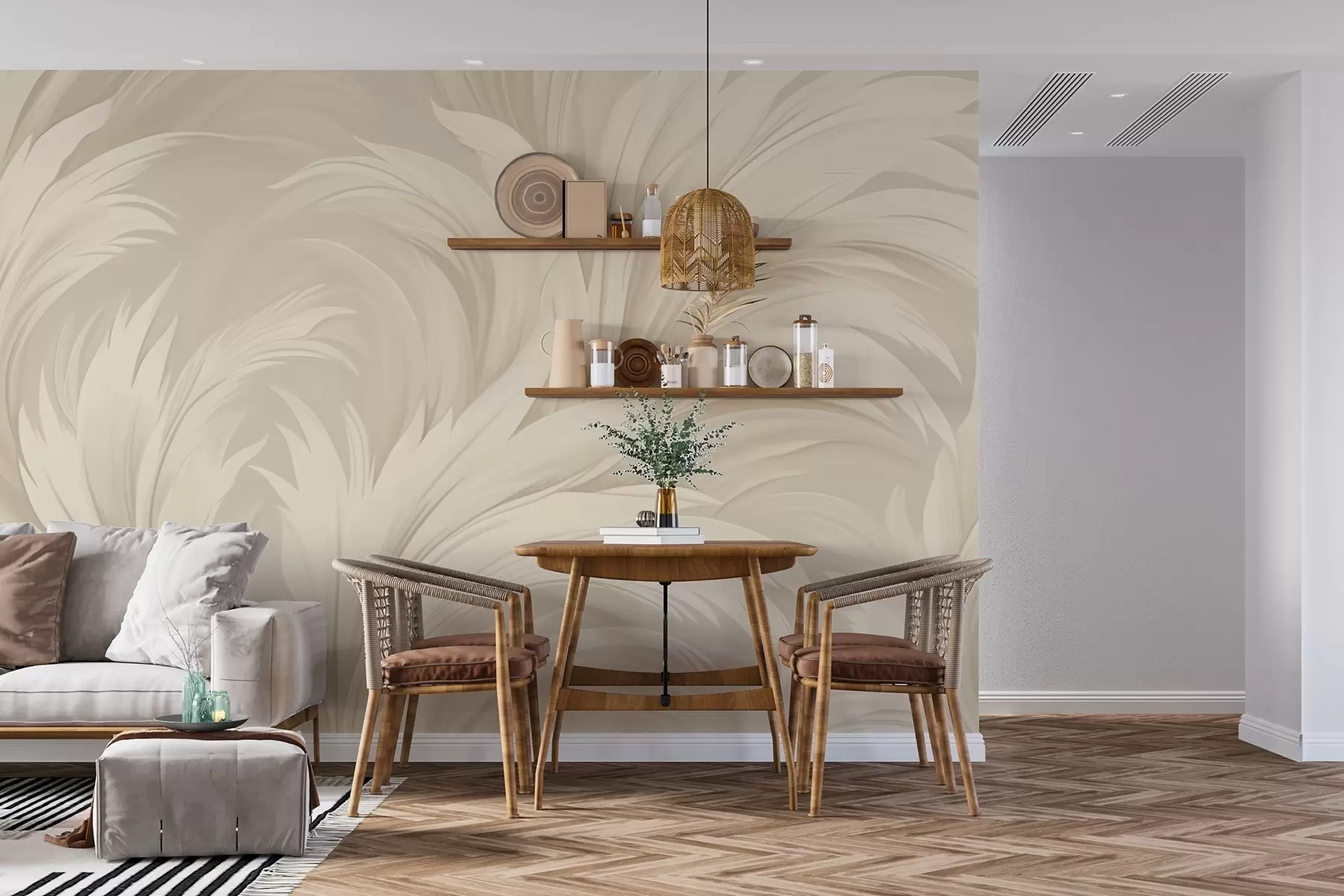 Fototapeedid Abstraktsed lehed w04987