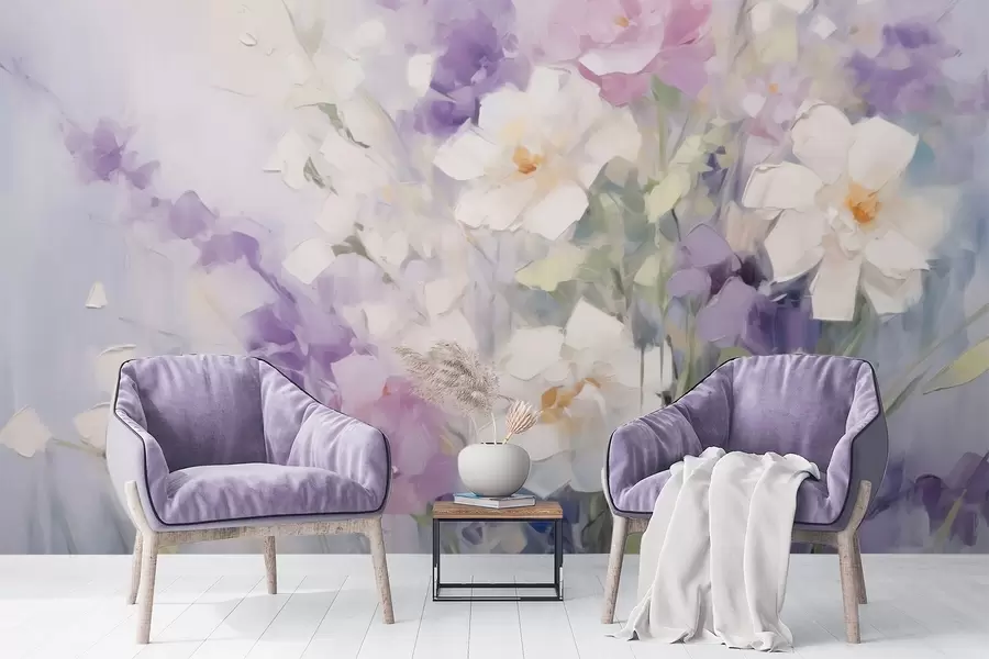 Fototapeedid Abstraktne lillekimp w09597