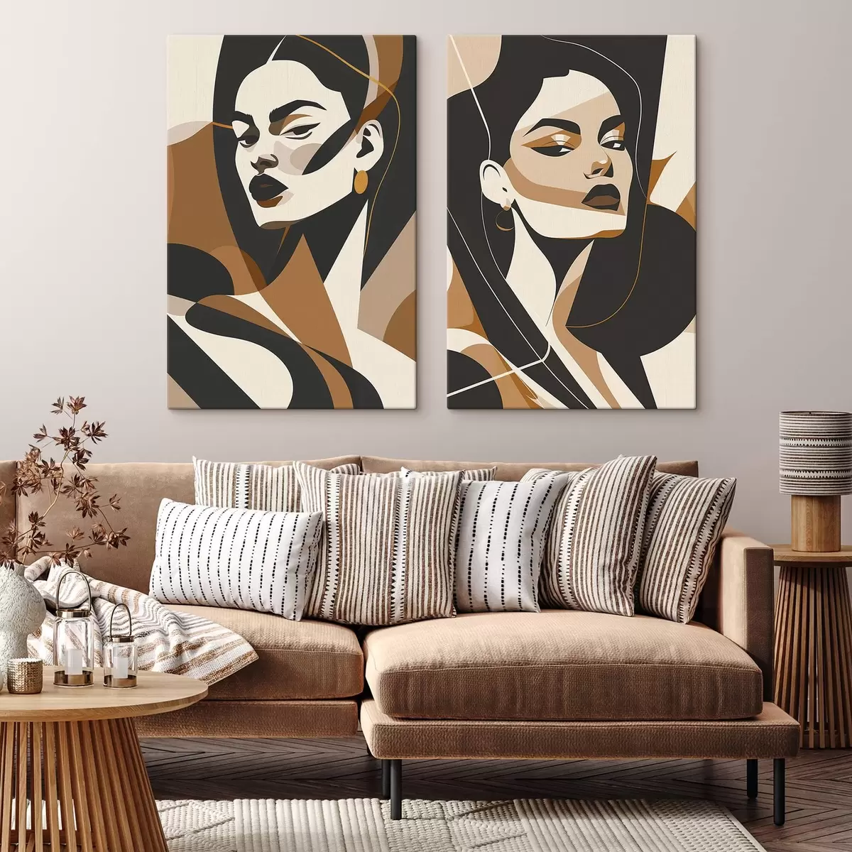 Pilt Abstraktsed naiste portreed m01075