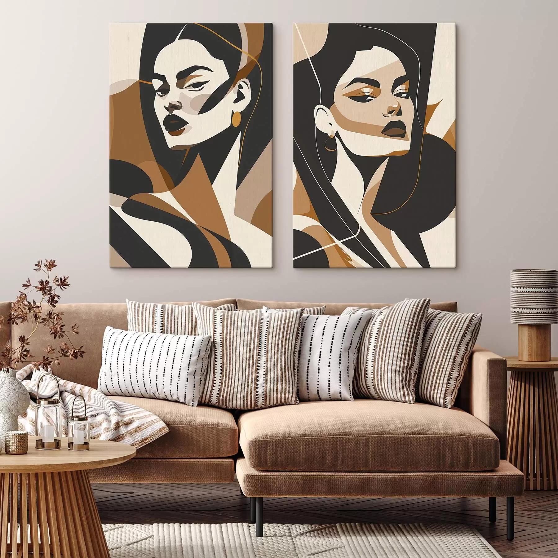 Pilt Abstraktsed naiste portreed m01075