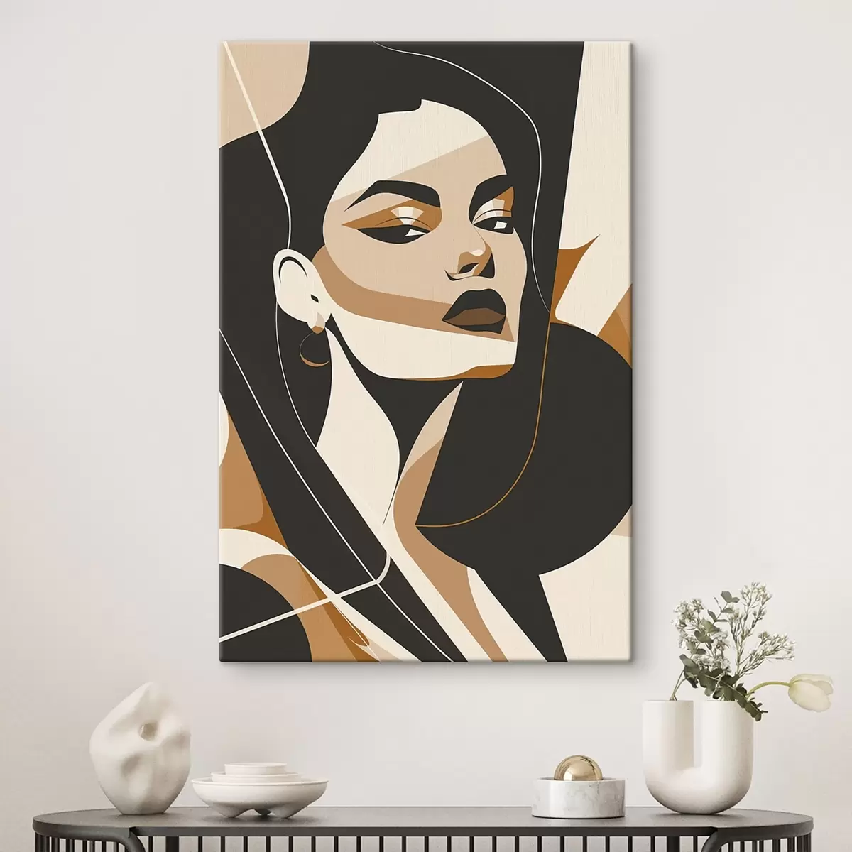 Pilt Abstraktne naise portree s46906