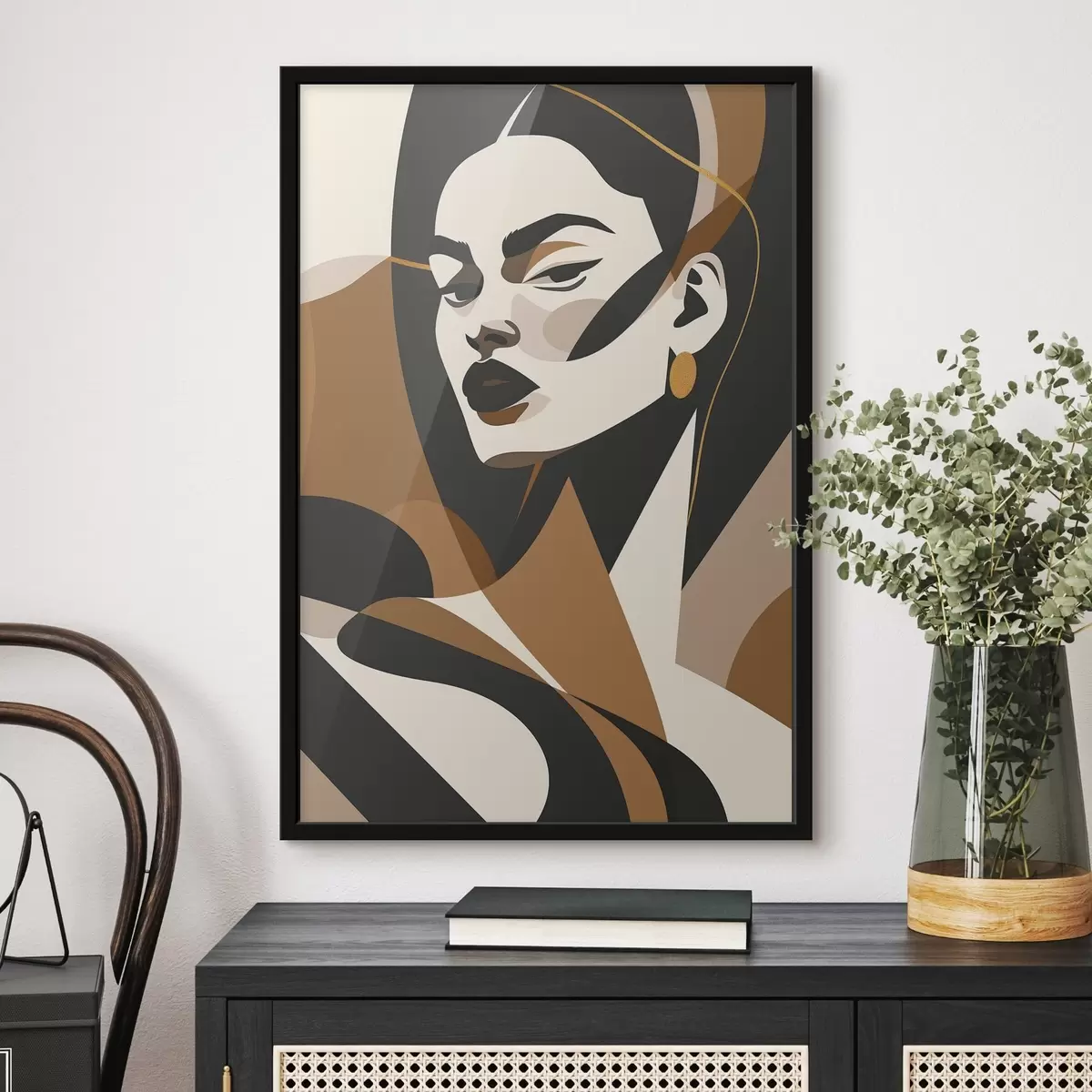 Plakat Abstraktne naise portree f46905