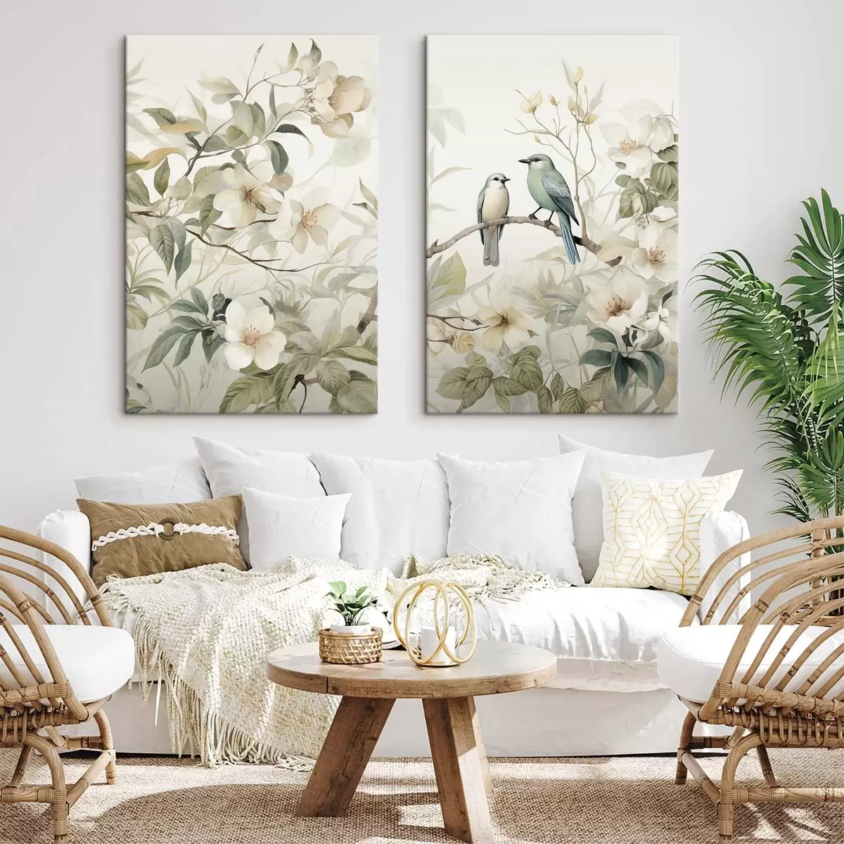 Pilt Kaks lindu okstel m01071