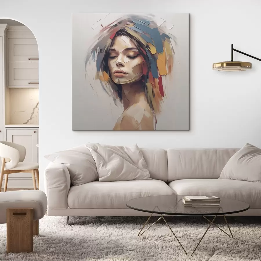 Pilt Abstraktne naise portree s46917