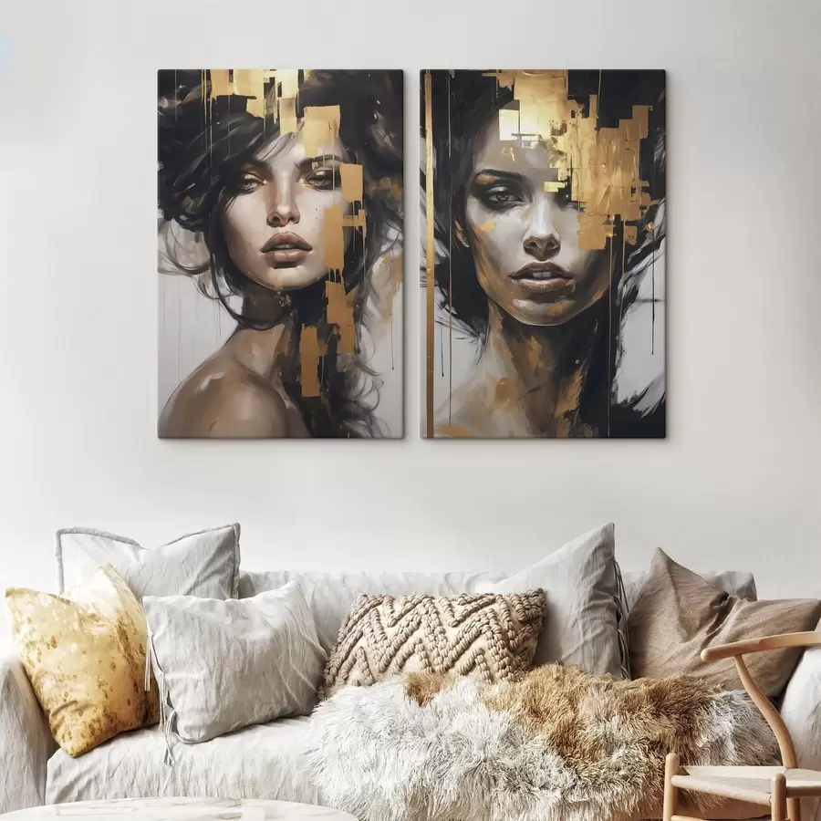 Pilt Tüdruku abstraktne portree m01082