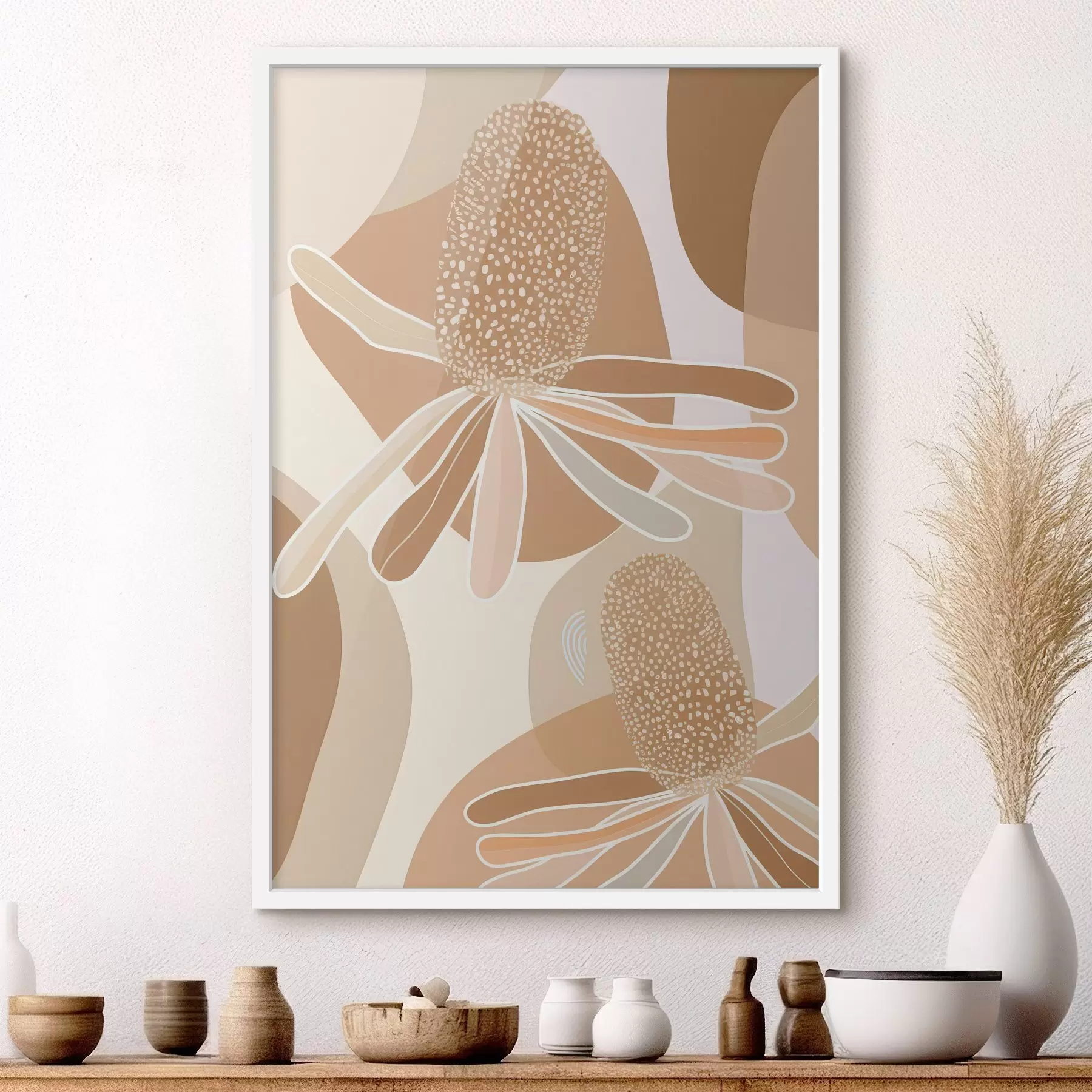 Fototapeedid Abstraktsed protea lilled f46992