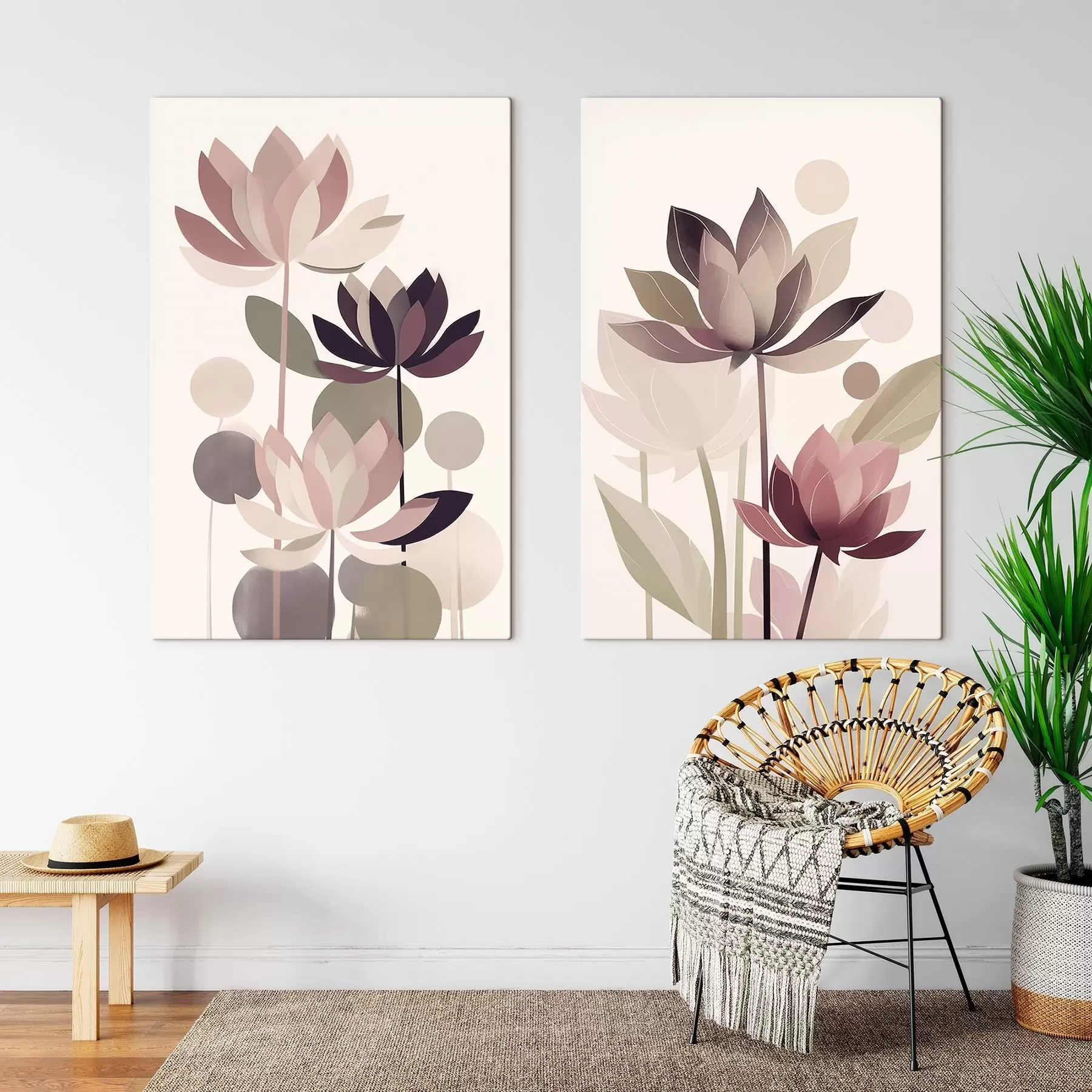 Pilt Abstraktsed lootoseõied m01110