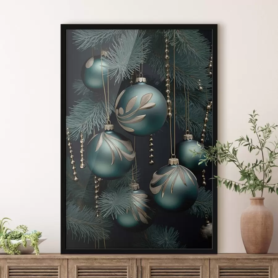 Fototapeedid Uusaasta kaunistused puul f46979