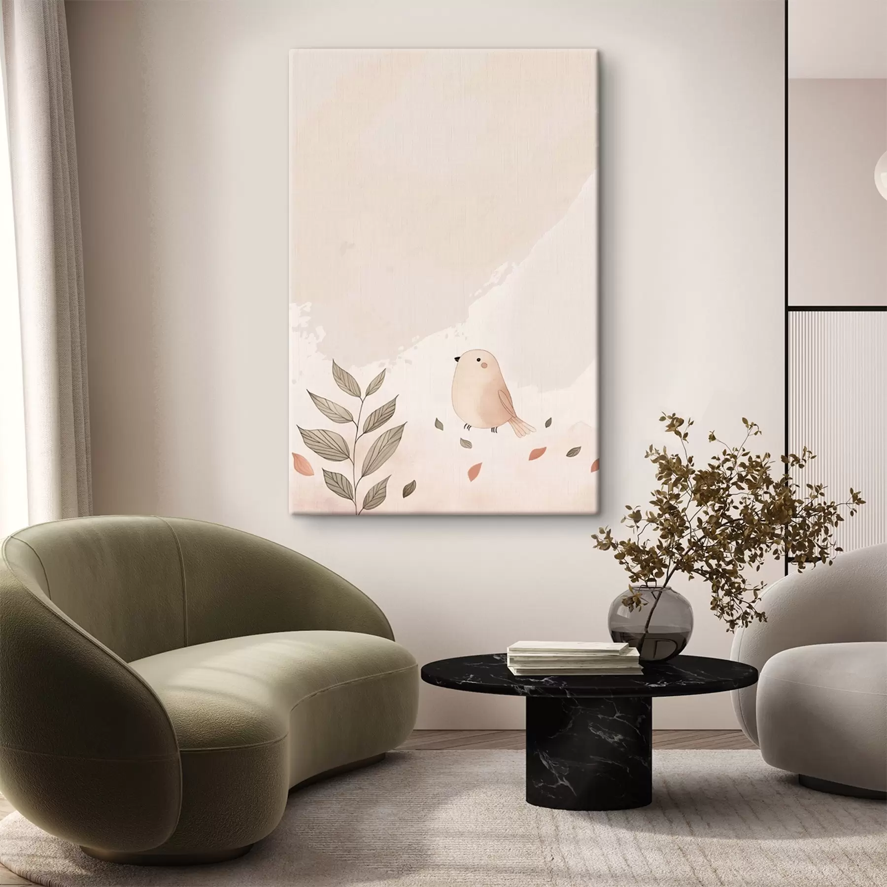 Pilt Linnud ja lehed s47063