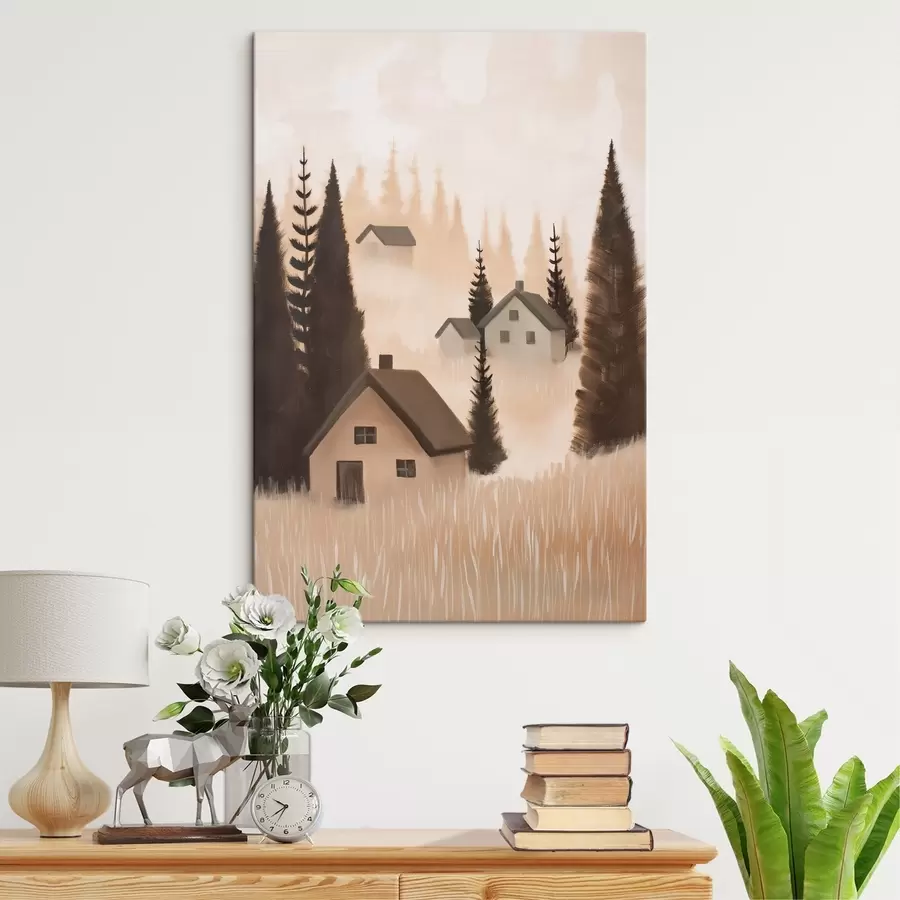 Pilt Metsas asuvad majad s47076