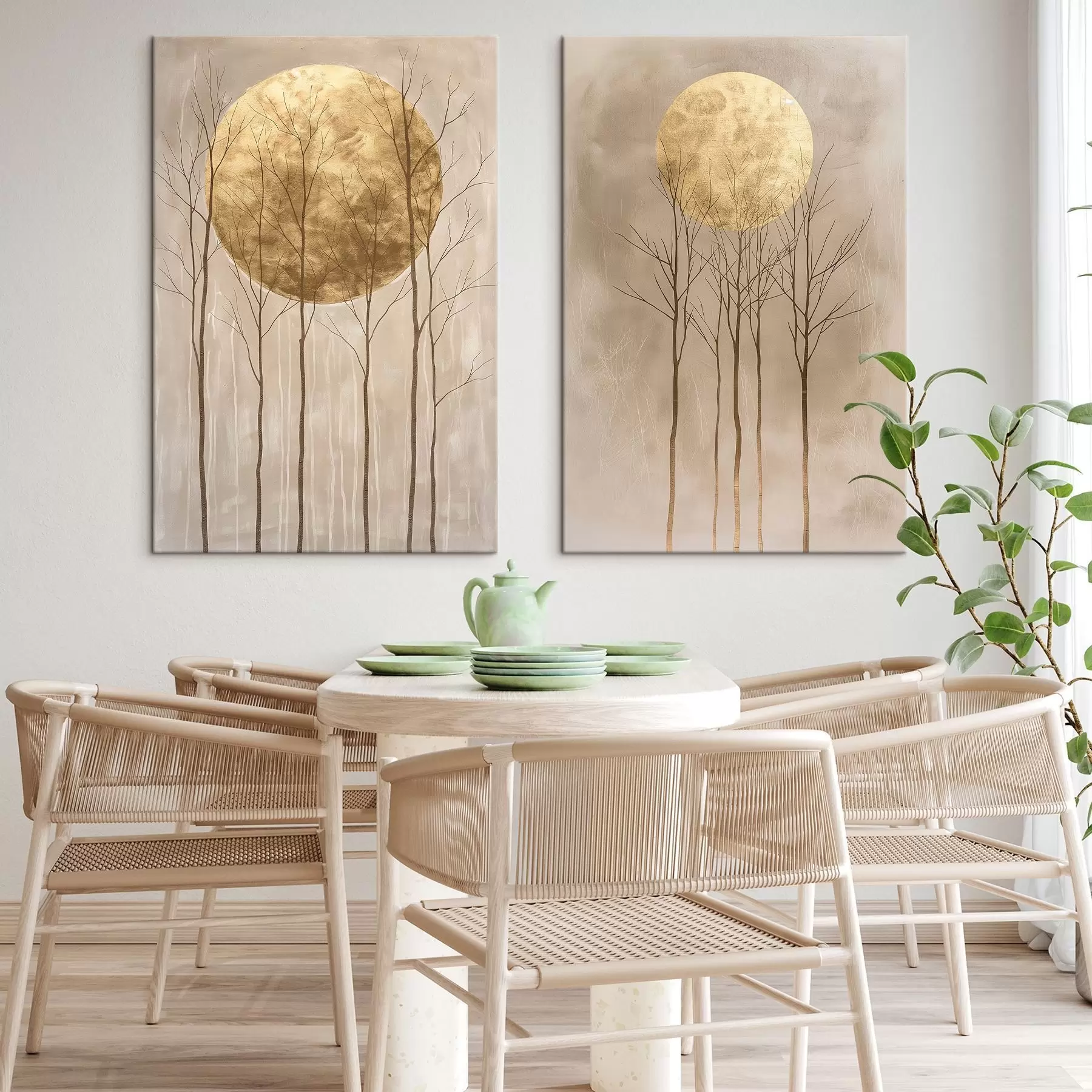 Pilt Õrnad puud ja ring m01137