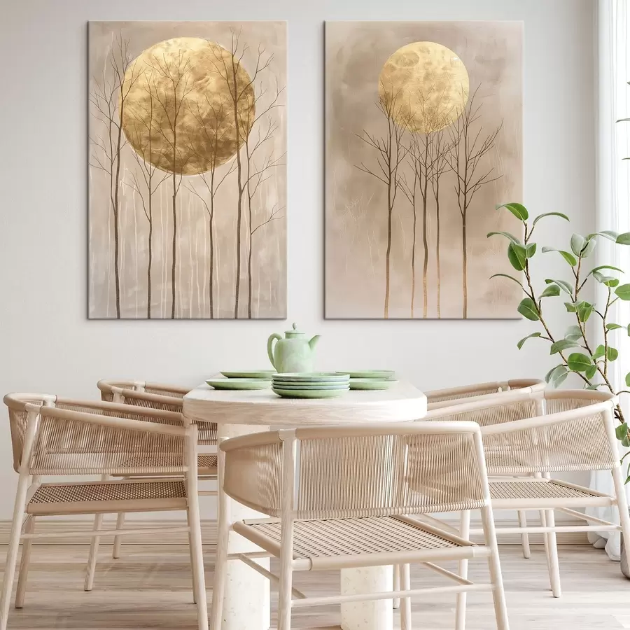 Pilt Õrnad puud ja ring m01137