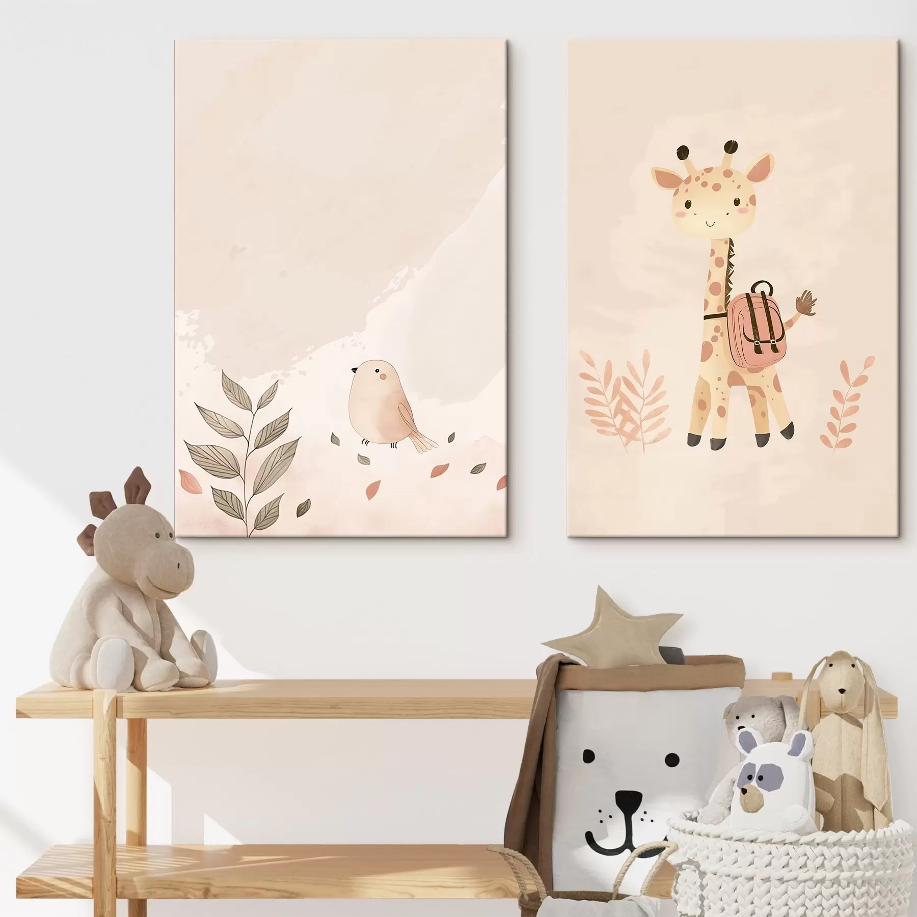 Pilt Kirahv ja lind m01148