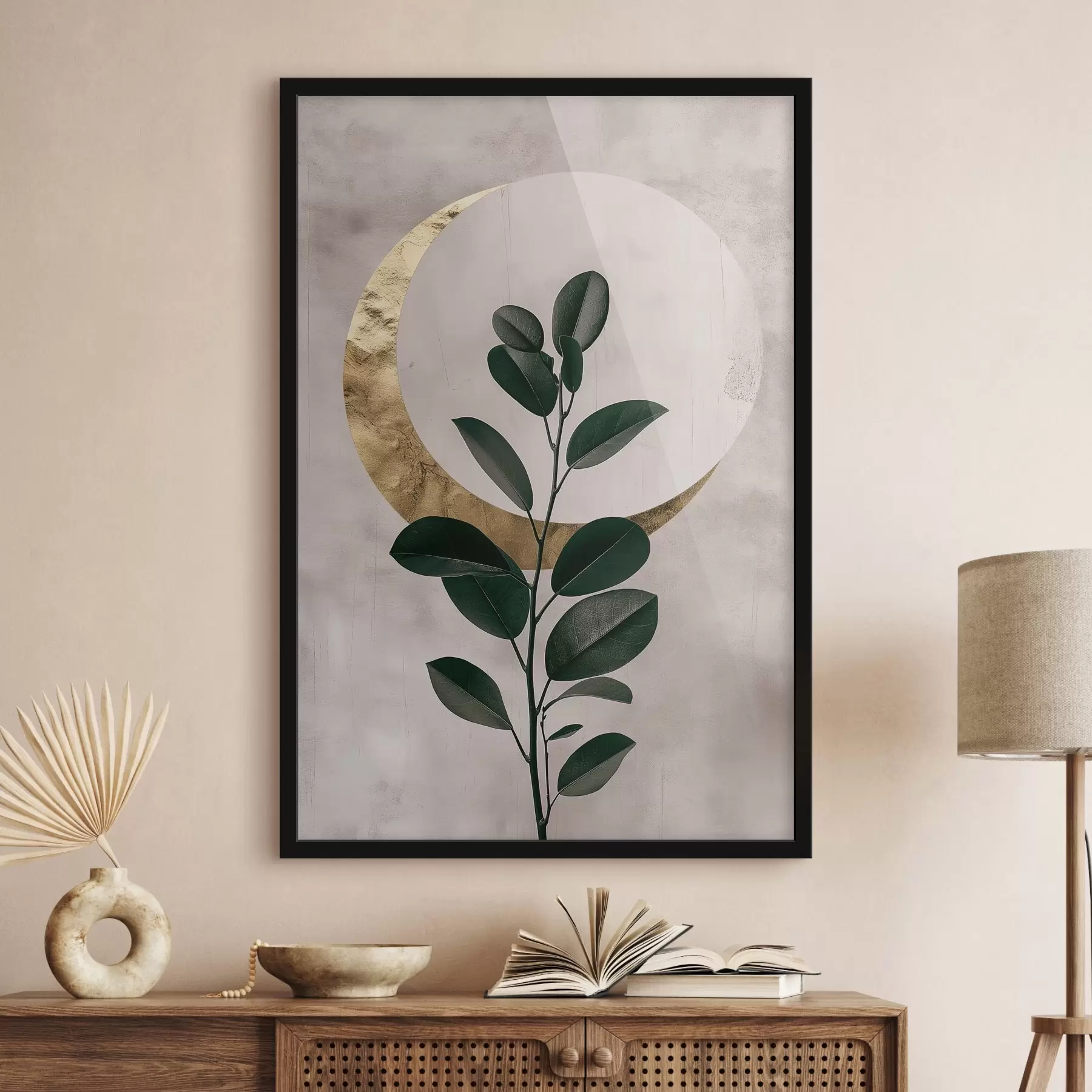 Fototapeedid Lehed ja poolkuu f47085