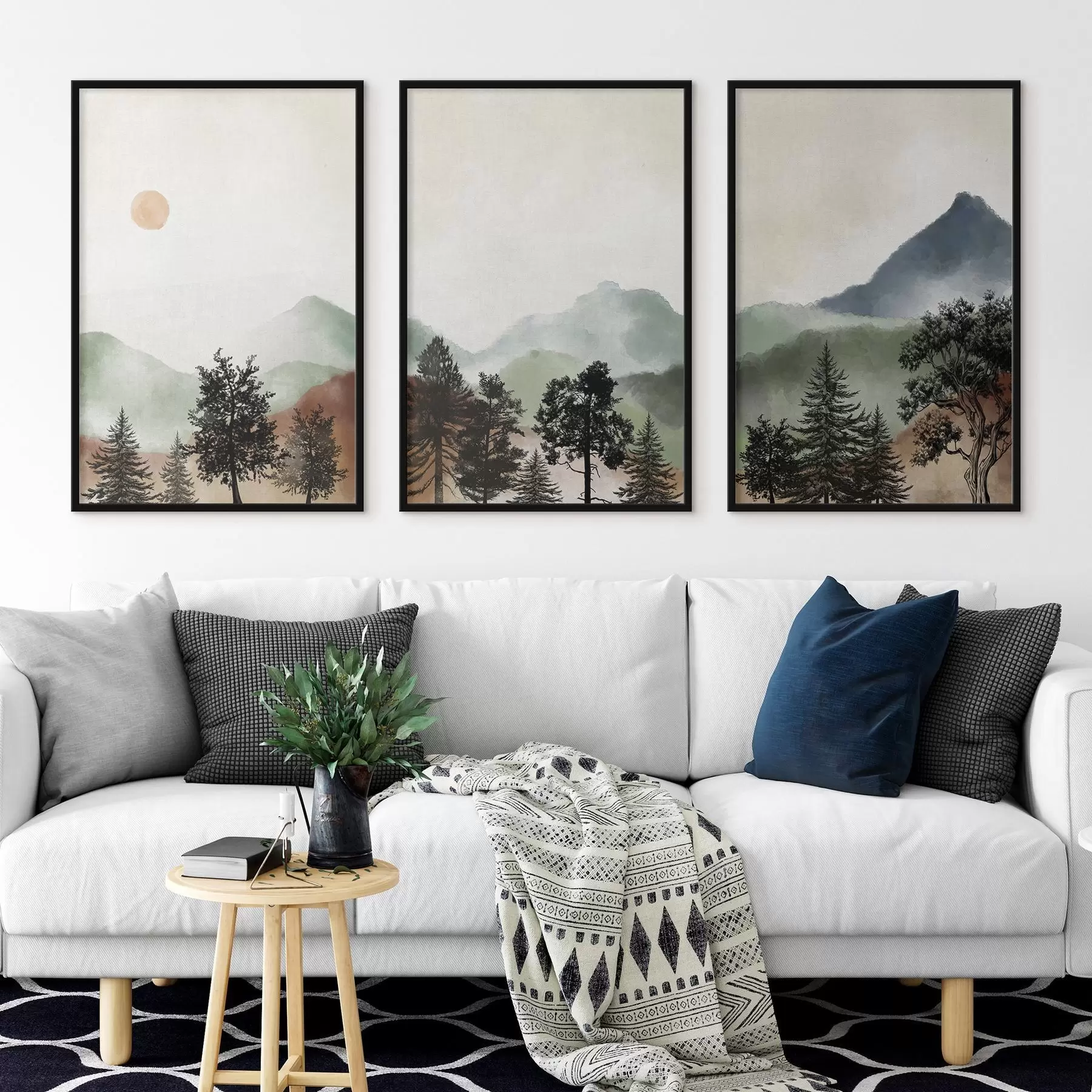 Fototapeedid Rahulik maastik pehmetes värvides d00243