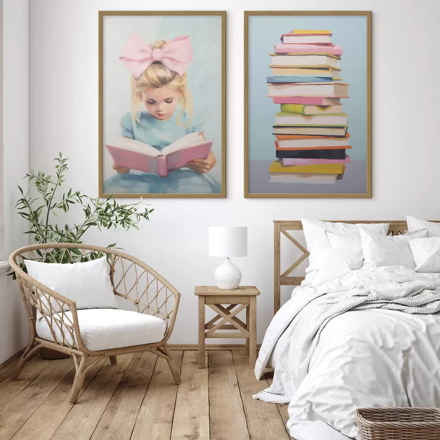 Fototapeedid Tüdruk ja raamatud d00395