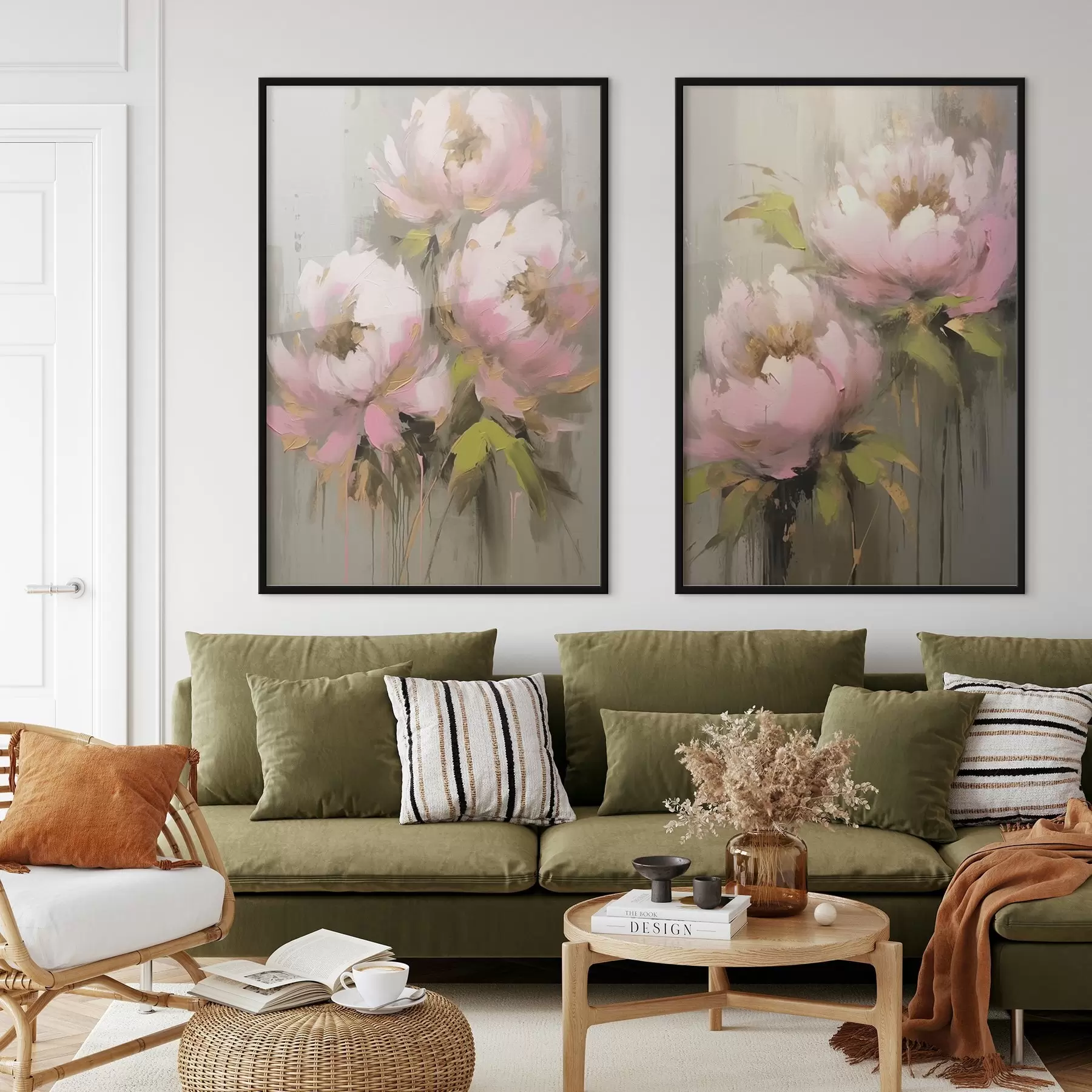 Fototapeedid Roosad pioonililled d00401