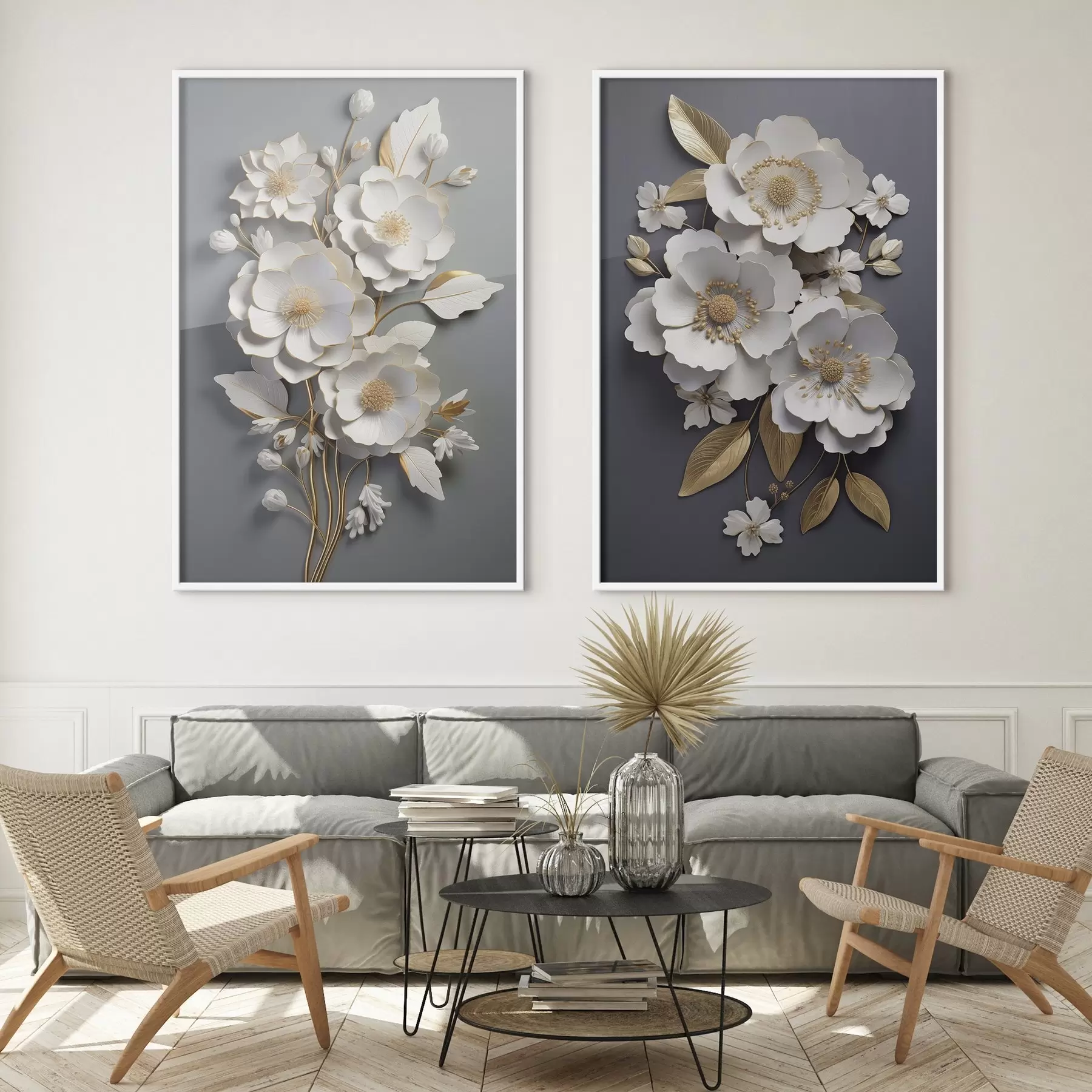 Fototapeedid Lilleõite kompositsioon tumedal taustal d00423