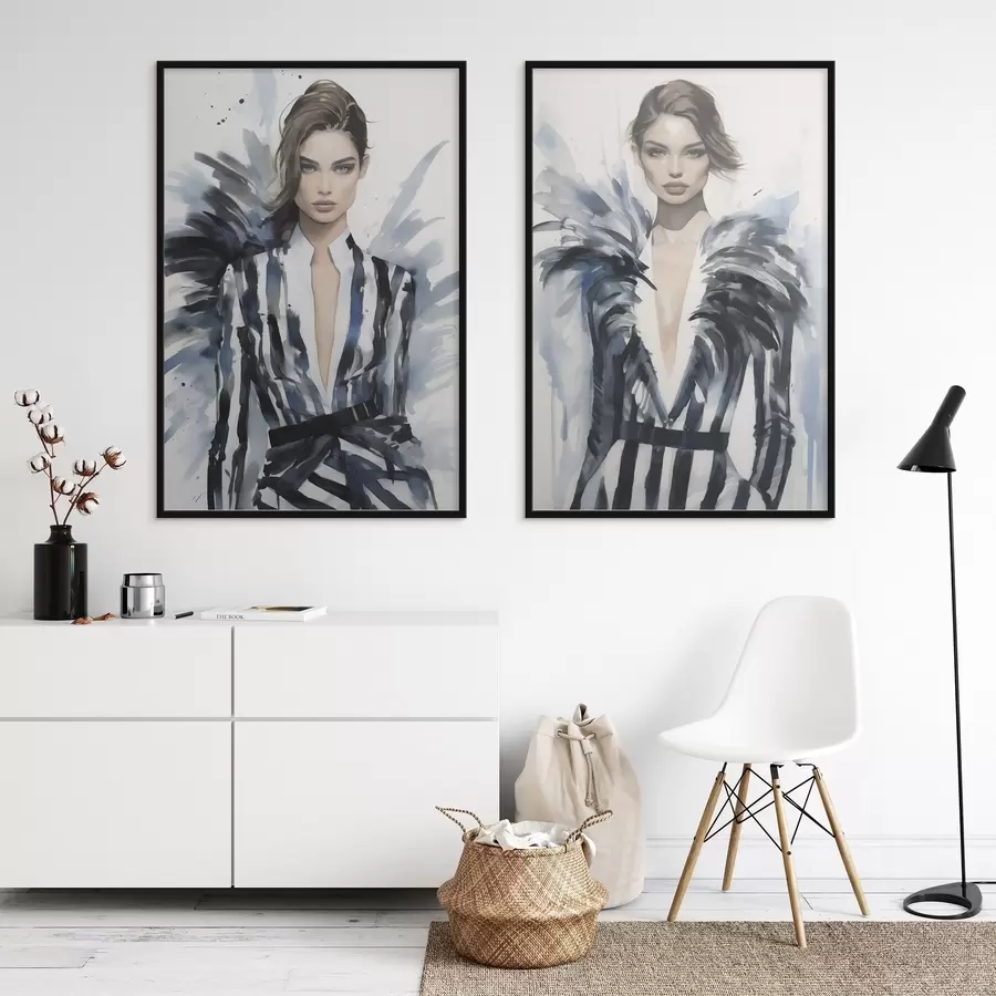 Fototapeedid Stiilsed tüdrukute mudelid d00439