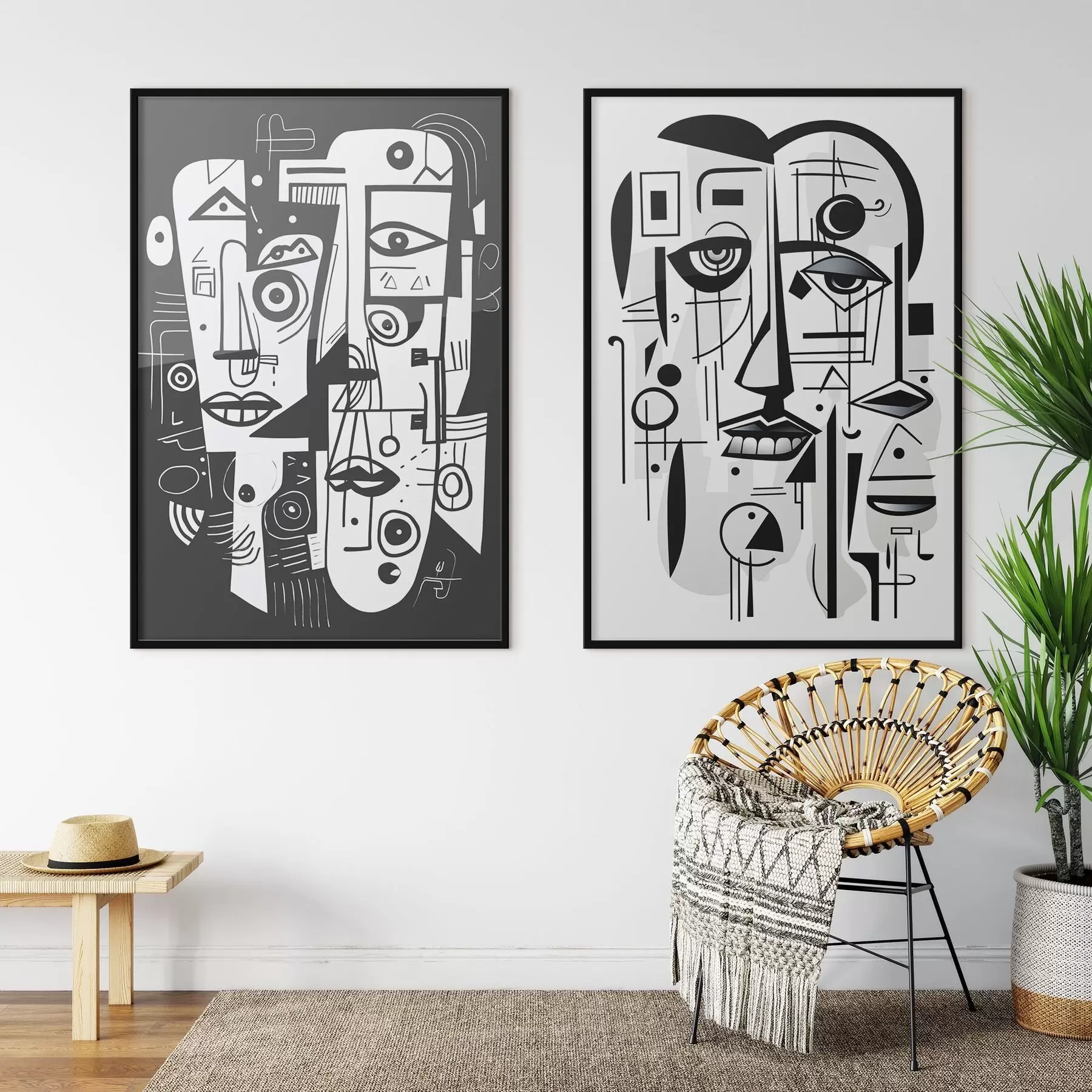 Fototapeedid Abstraktsed näod d00456