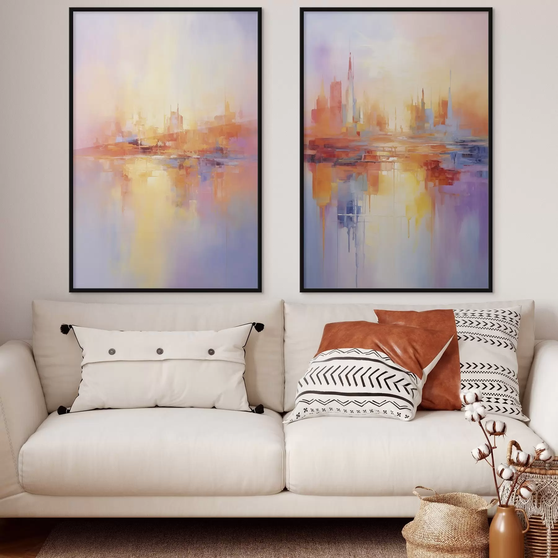 Fototapeedid Mitmevärvilised linnad d00462