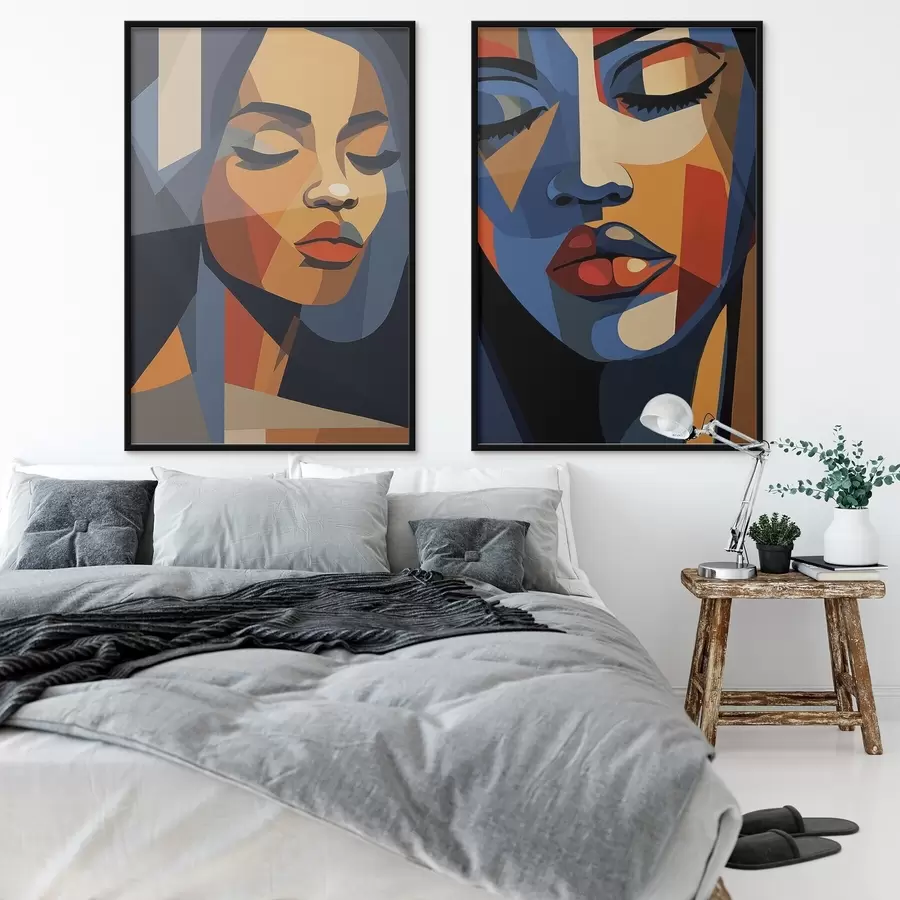 Fototapeedid Värvilised portreed pop art stiilis d00467