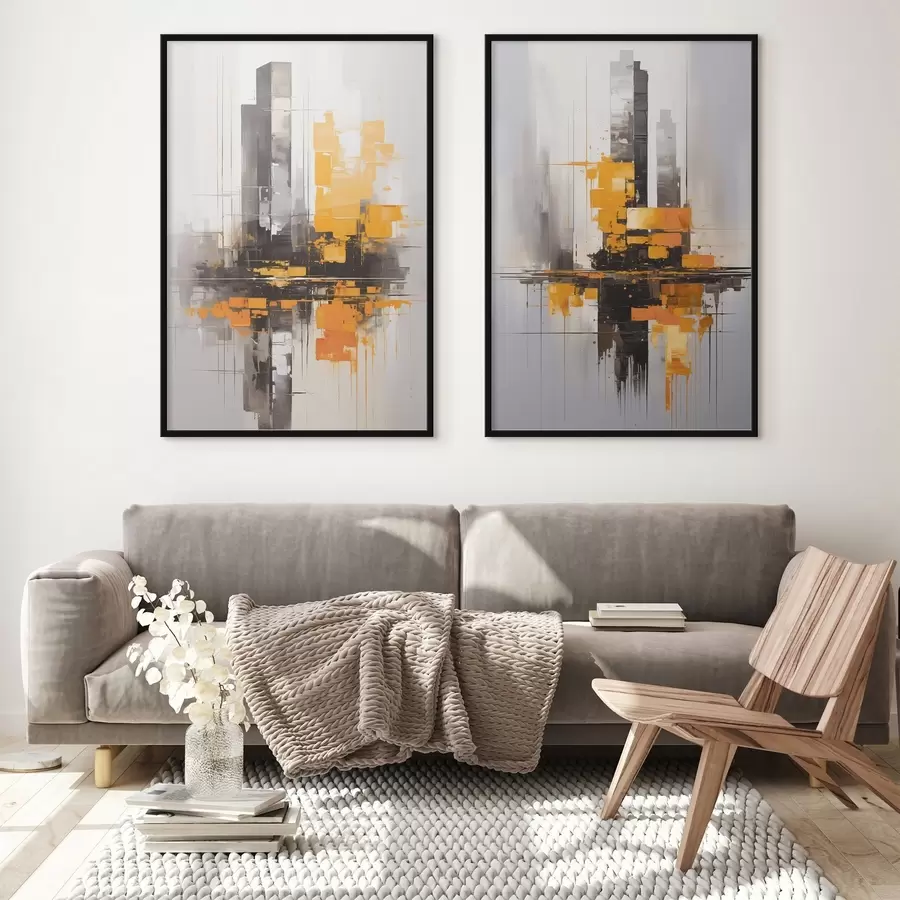 Fototapeedid Abstraktsed pilvelõhkujad d00515