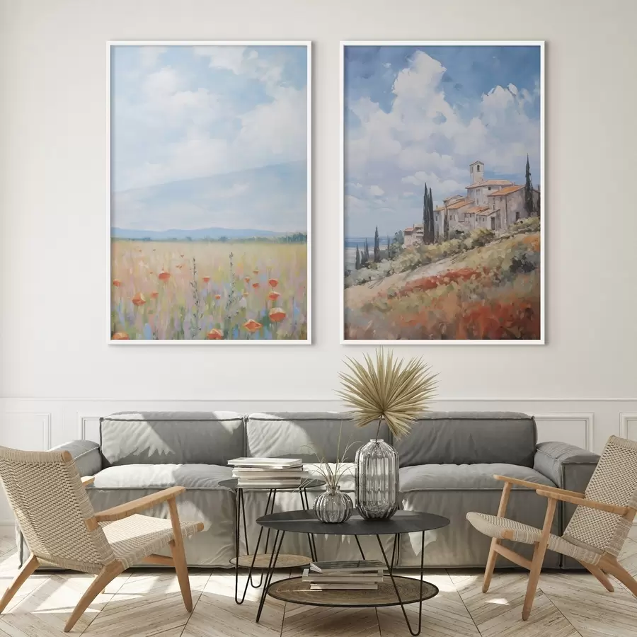 Fototapeedid Maalimise maapiirkonna maastiku imitatsioon d01018